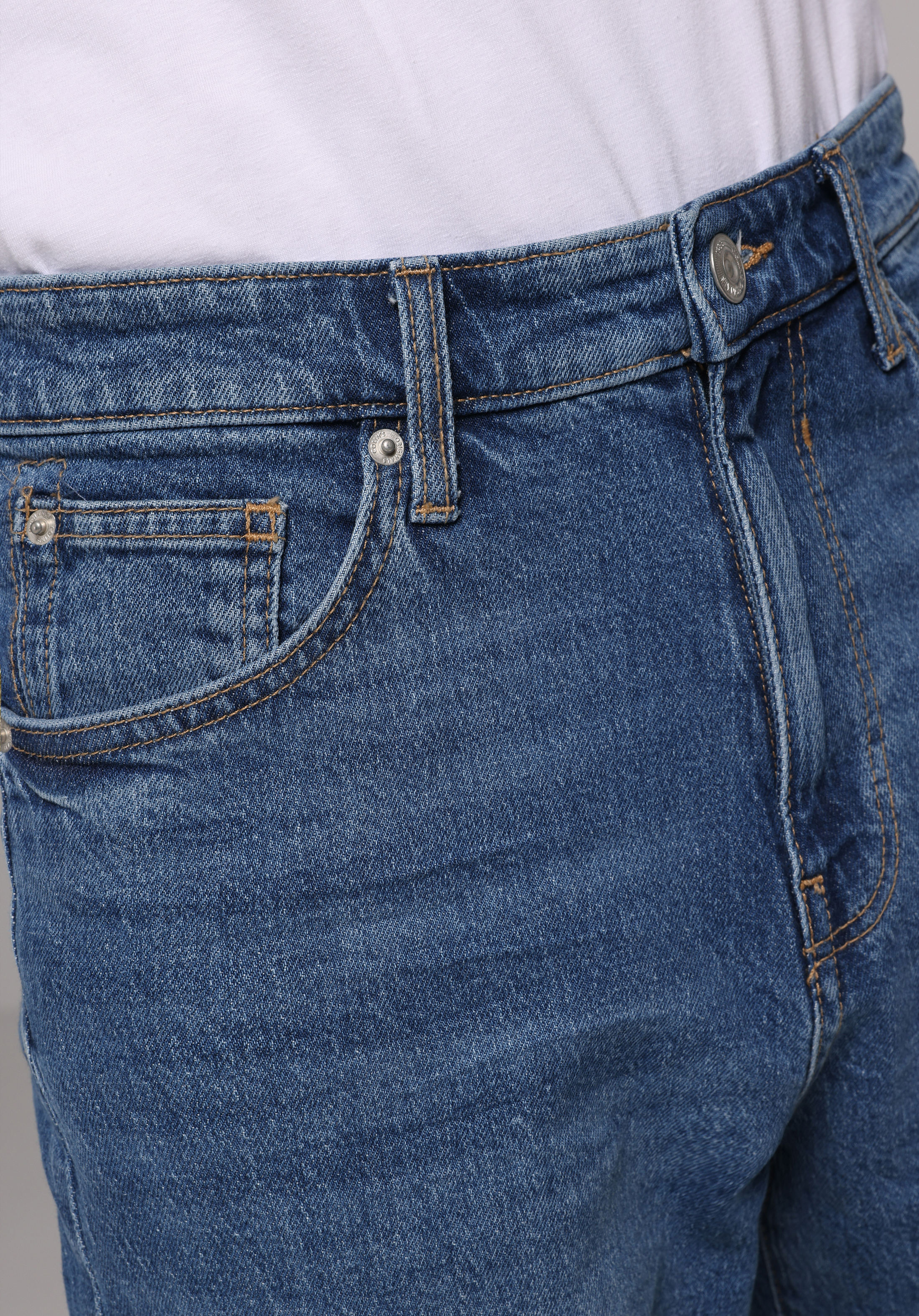 Baggy Fit   Erkek İndigo Jean Pantolon