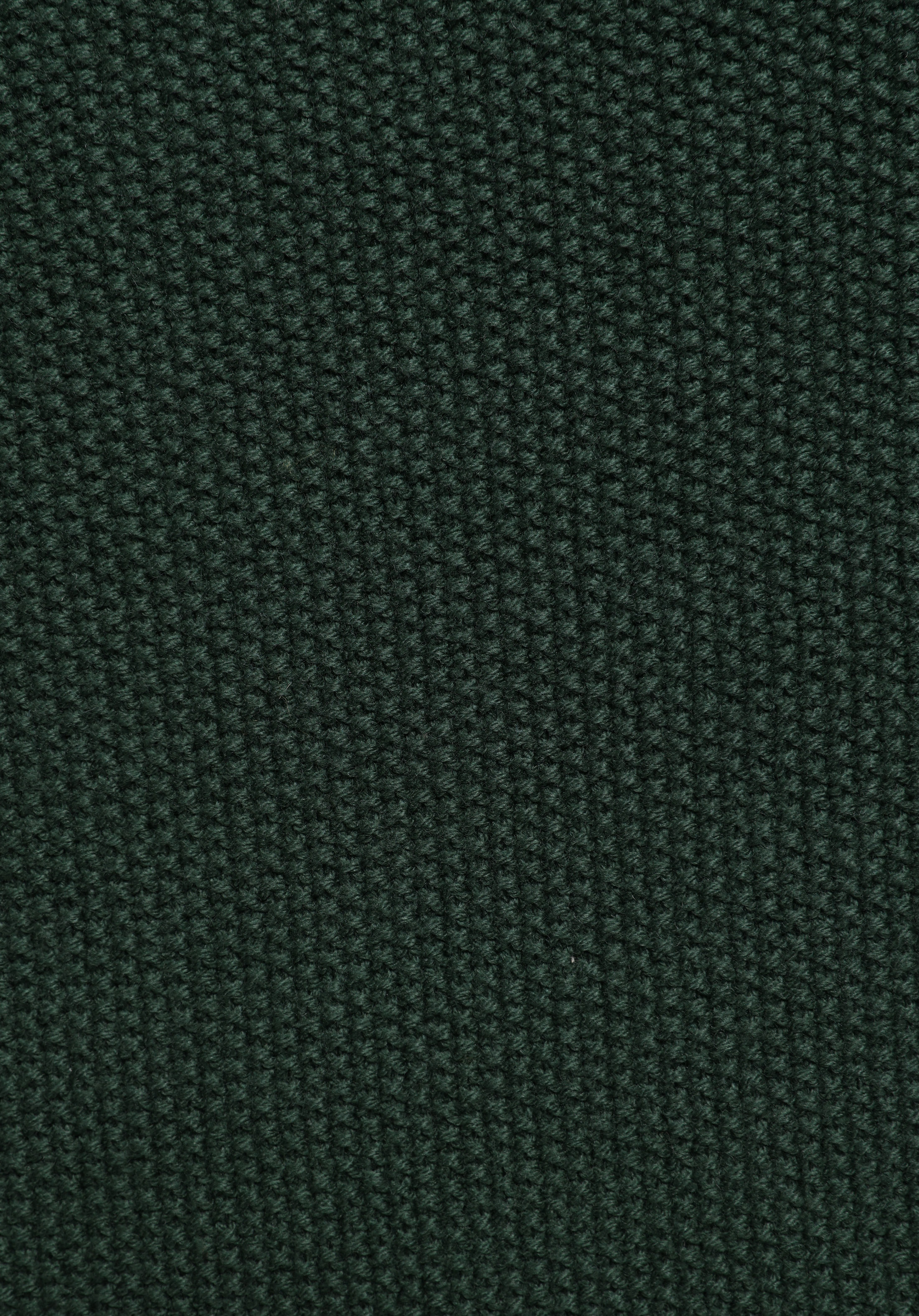 Regular Fit Yuvarlak Yaka Jakarlı Erkek Yeşil Kazak