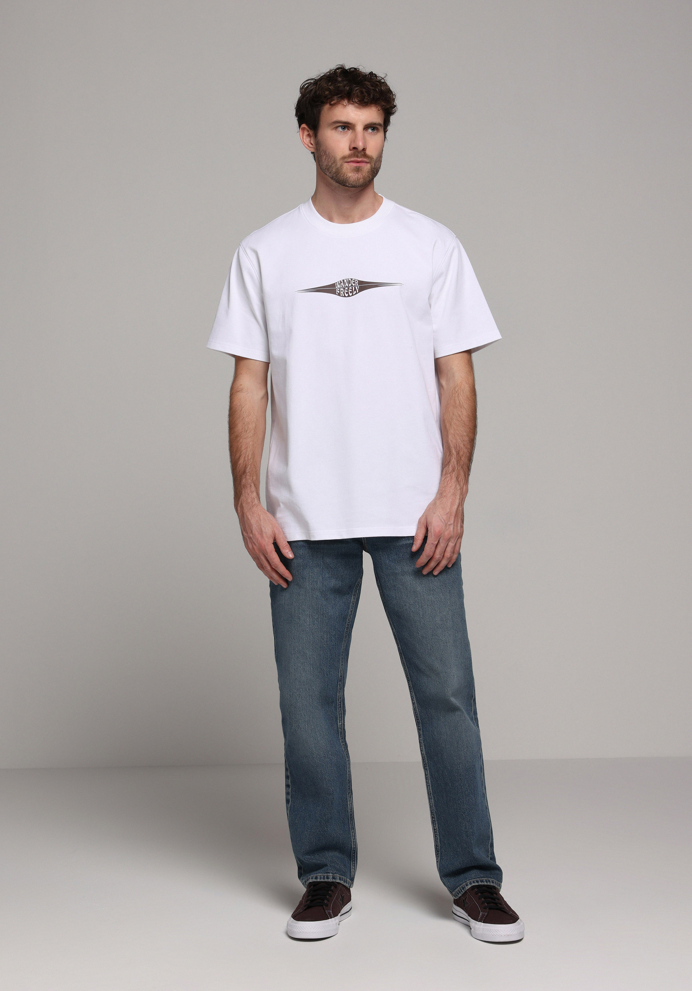 Comfort Fit Yuvarlak Yaka Düz Erkek Beyaz Kısa Kol Tişört