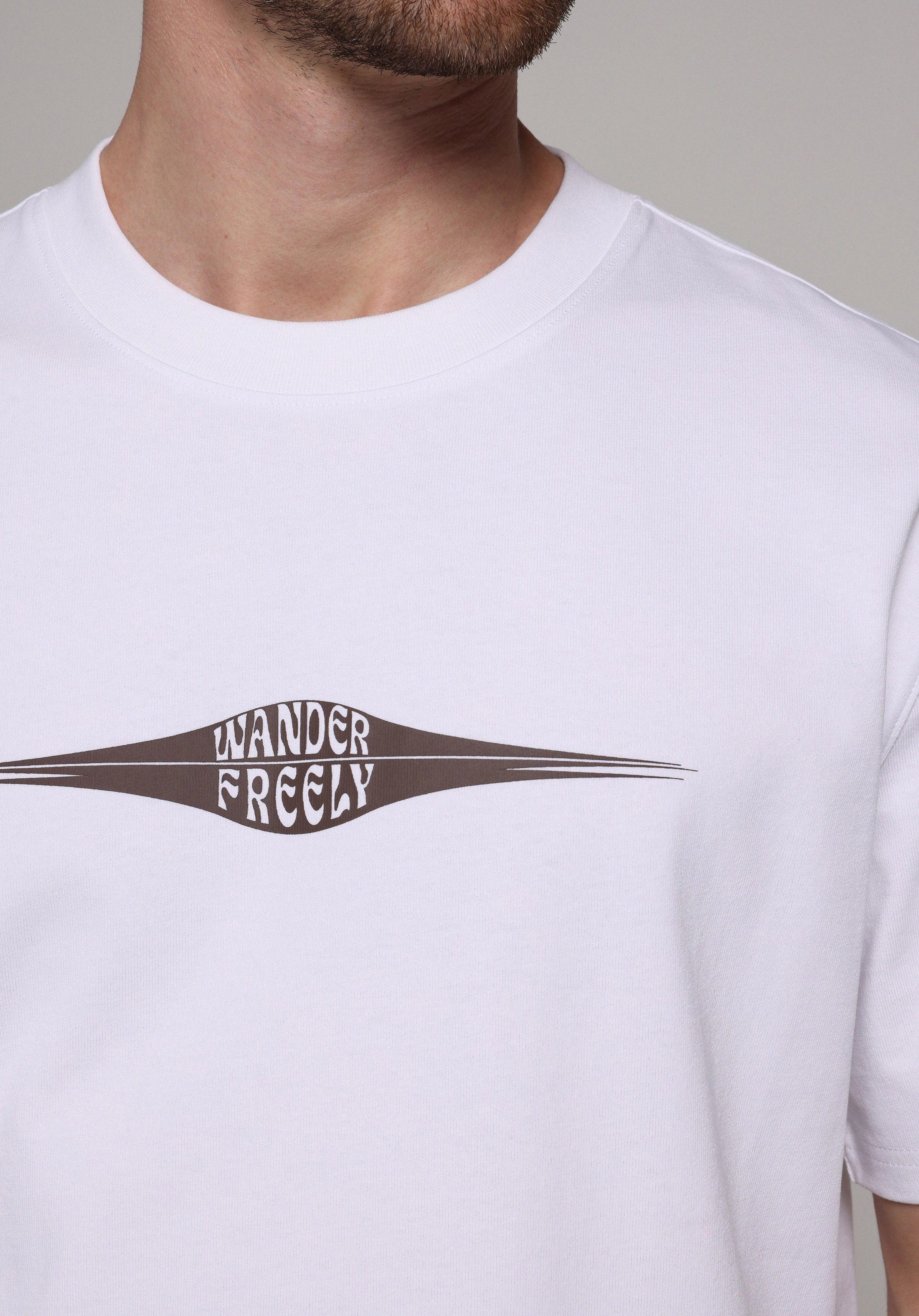 Comfort Fit Yuvarlak Yaka Düz Erkek Beyaz Kısa Kol Tişört