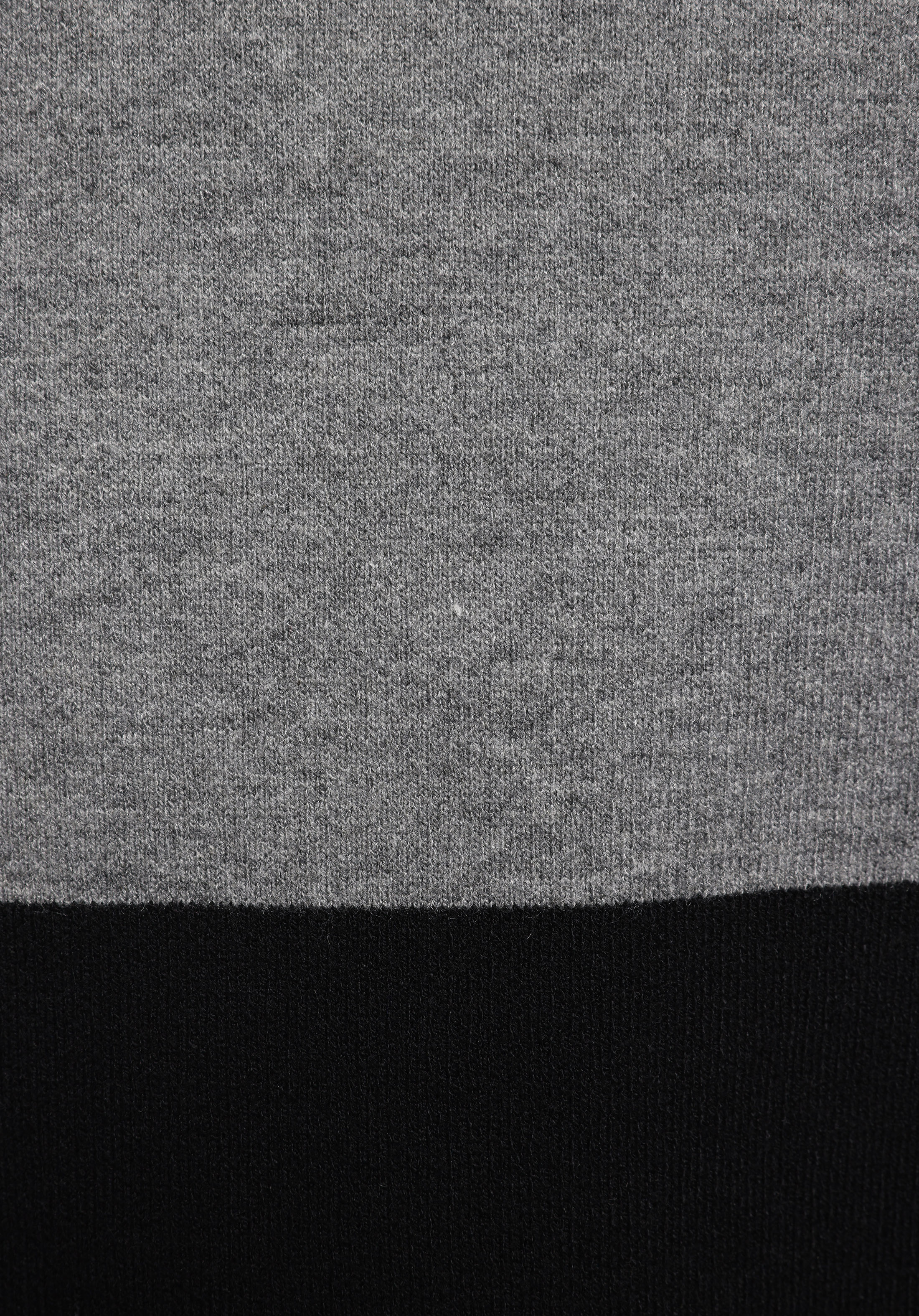 Comfort Fit Polo Yaka Jakarlı Erkek Siyah Kazak