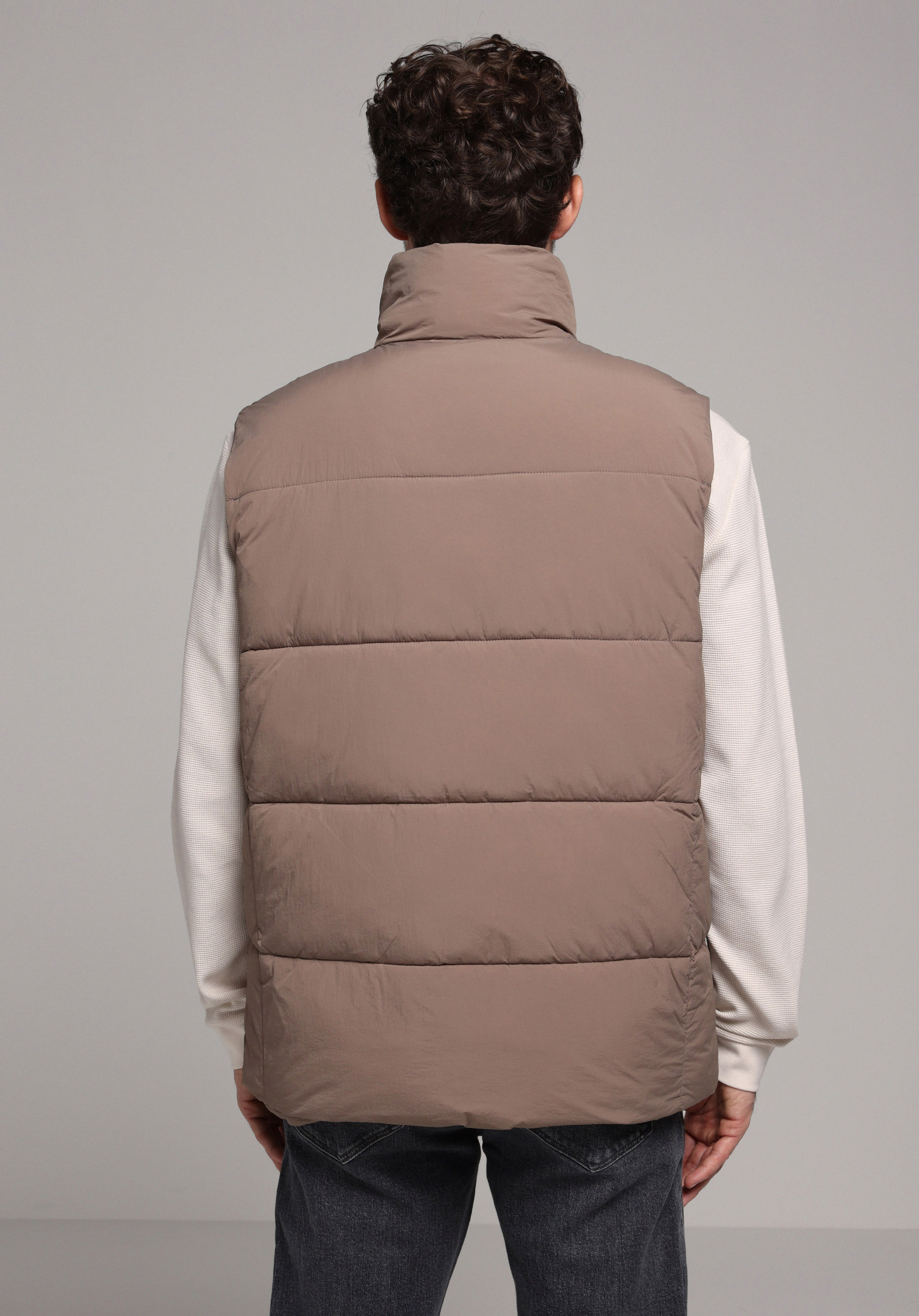 Regular Fit     Erkek Kahverengi Yelek