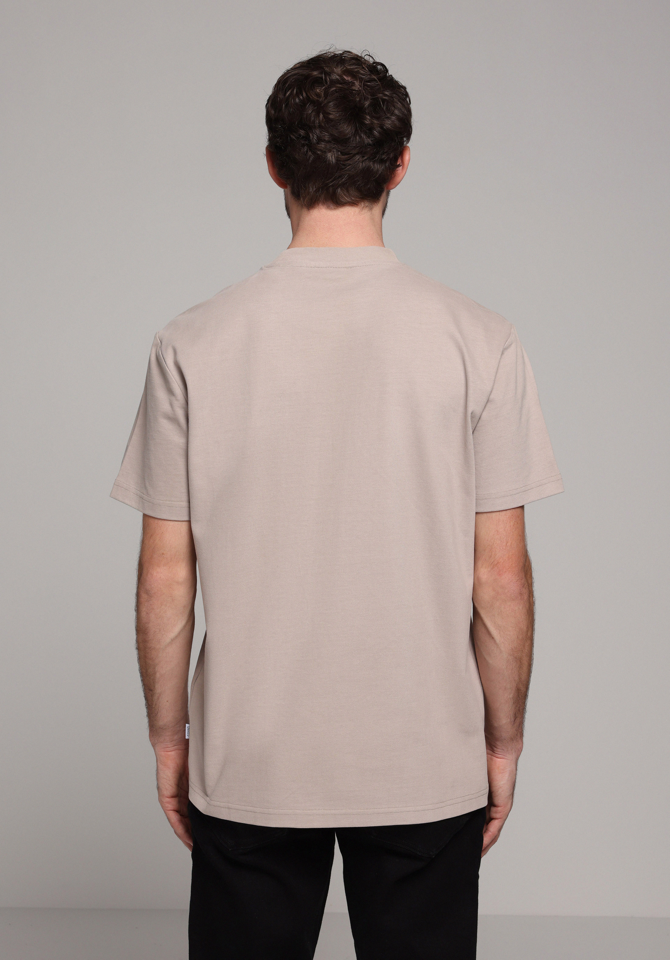 Comfort Fit Yuvarlak Yaka Düz Erkek Taş Kısa Kol Tişört