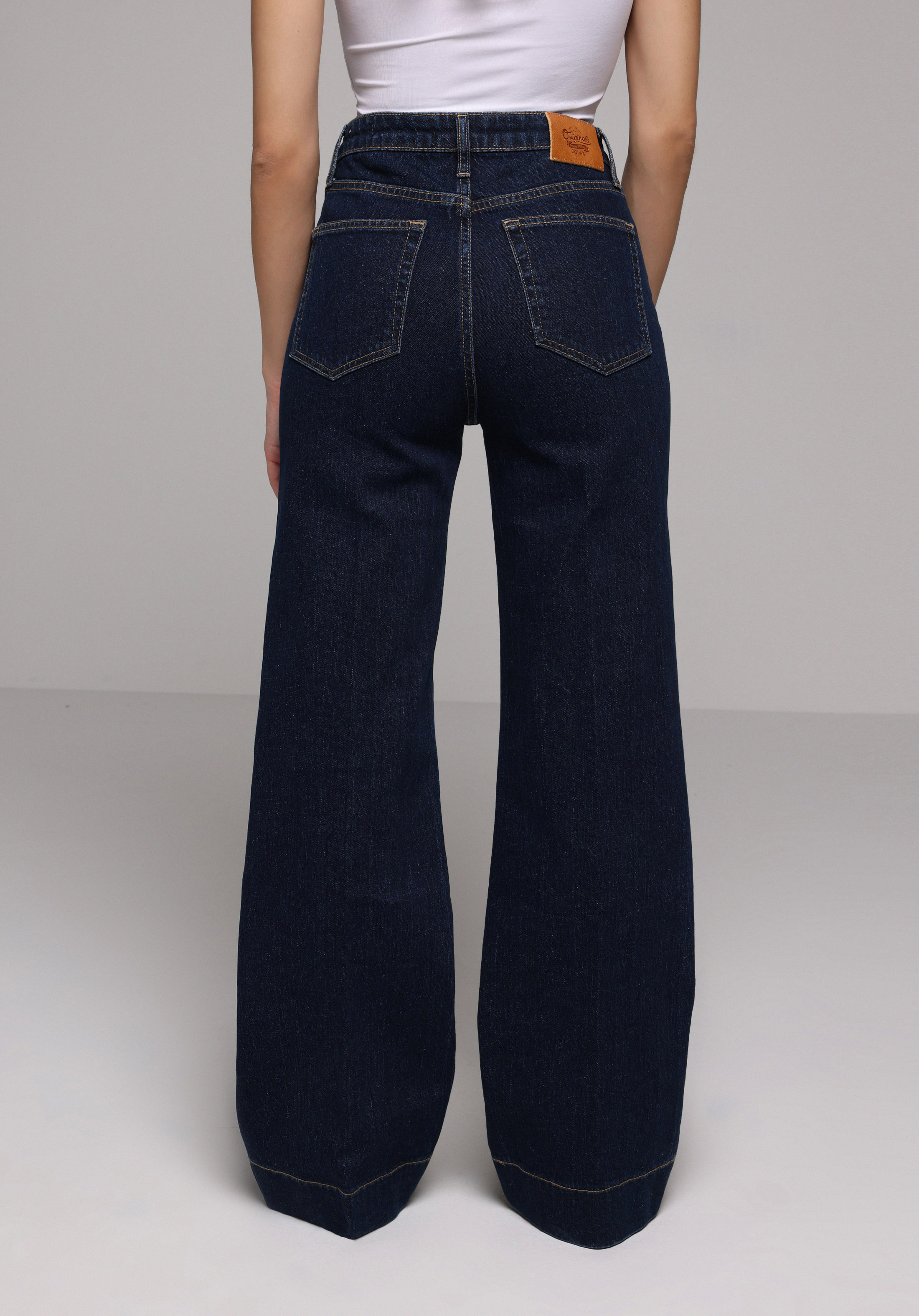 Regular Fit   Kadın Koyu İndigo Jean Pantolon