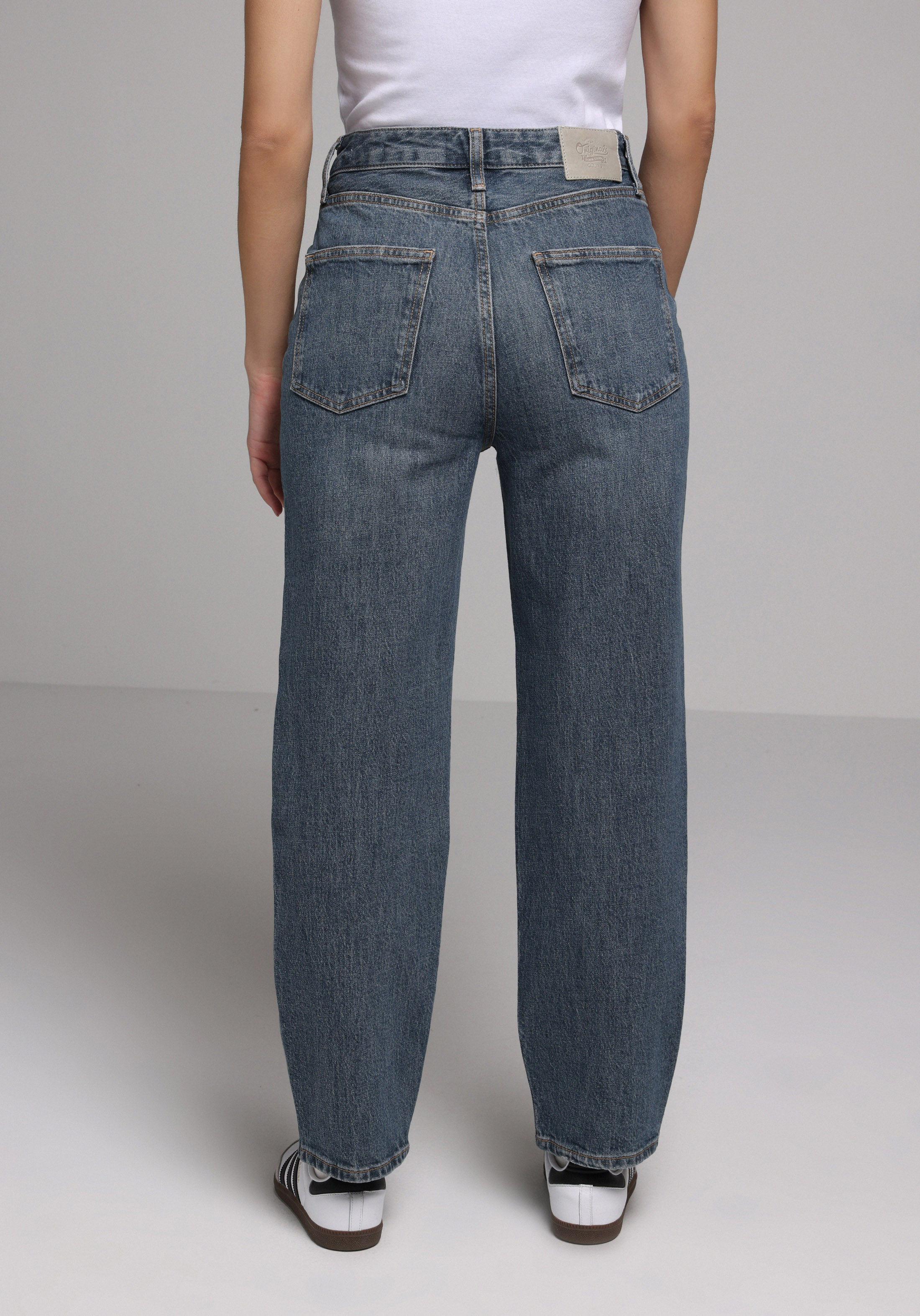 Straight Fit   Kadın İndigo Jean Pantolon