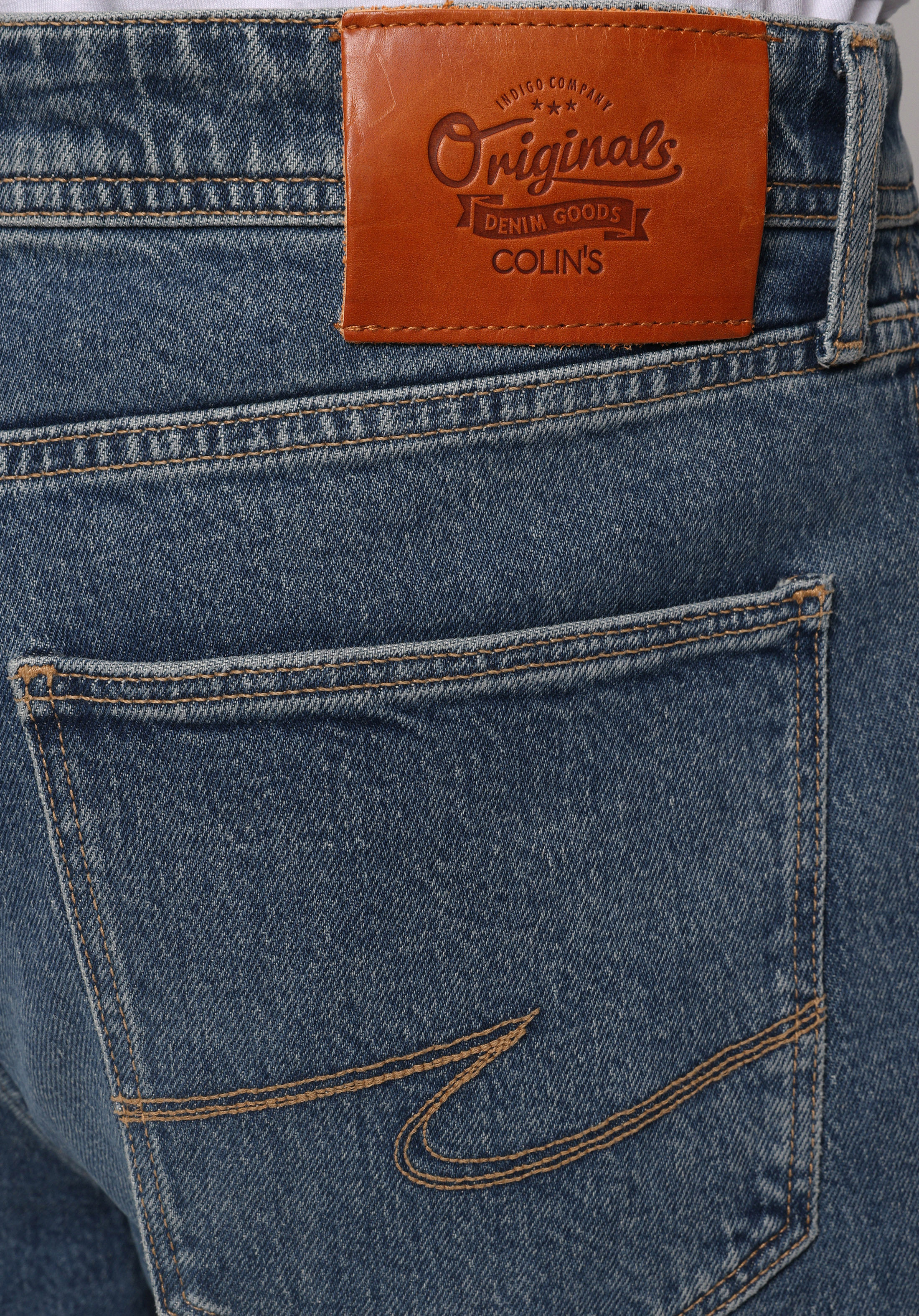 Regular Fit   Erkek İndigo Jean Pantolon