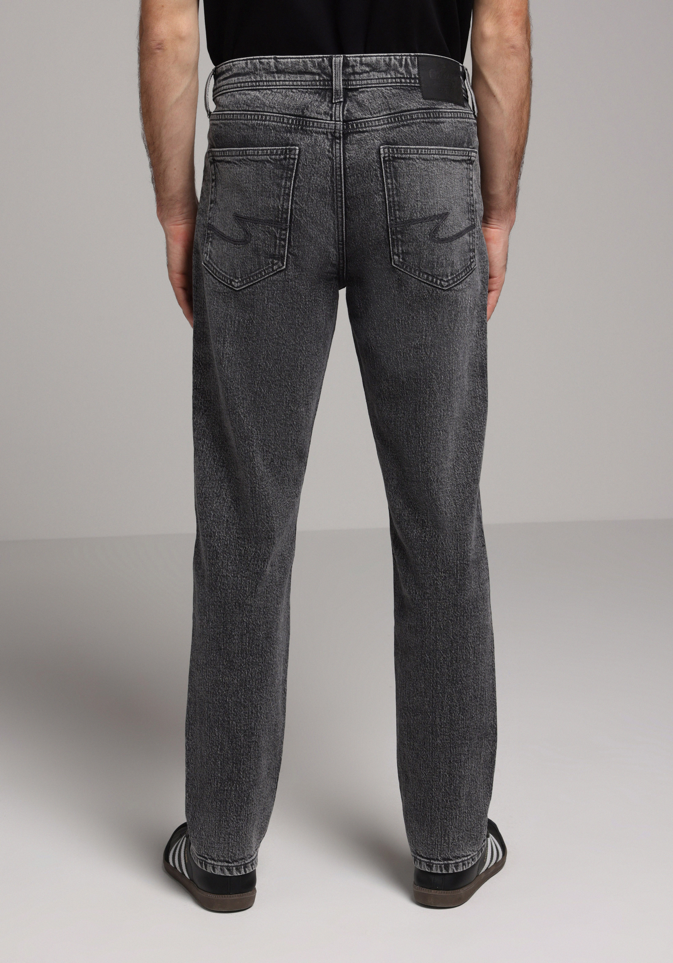 Regular Fit   Erkek Grey Denim Jean Pantolon