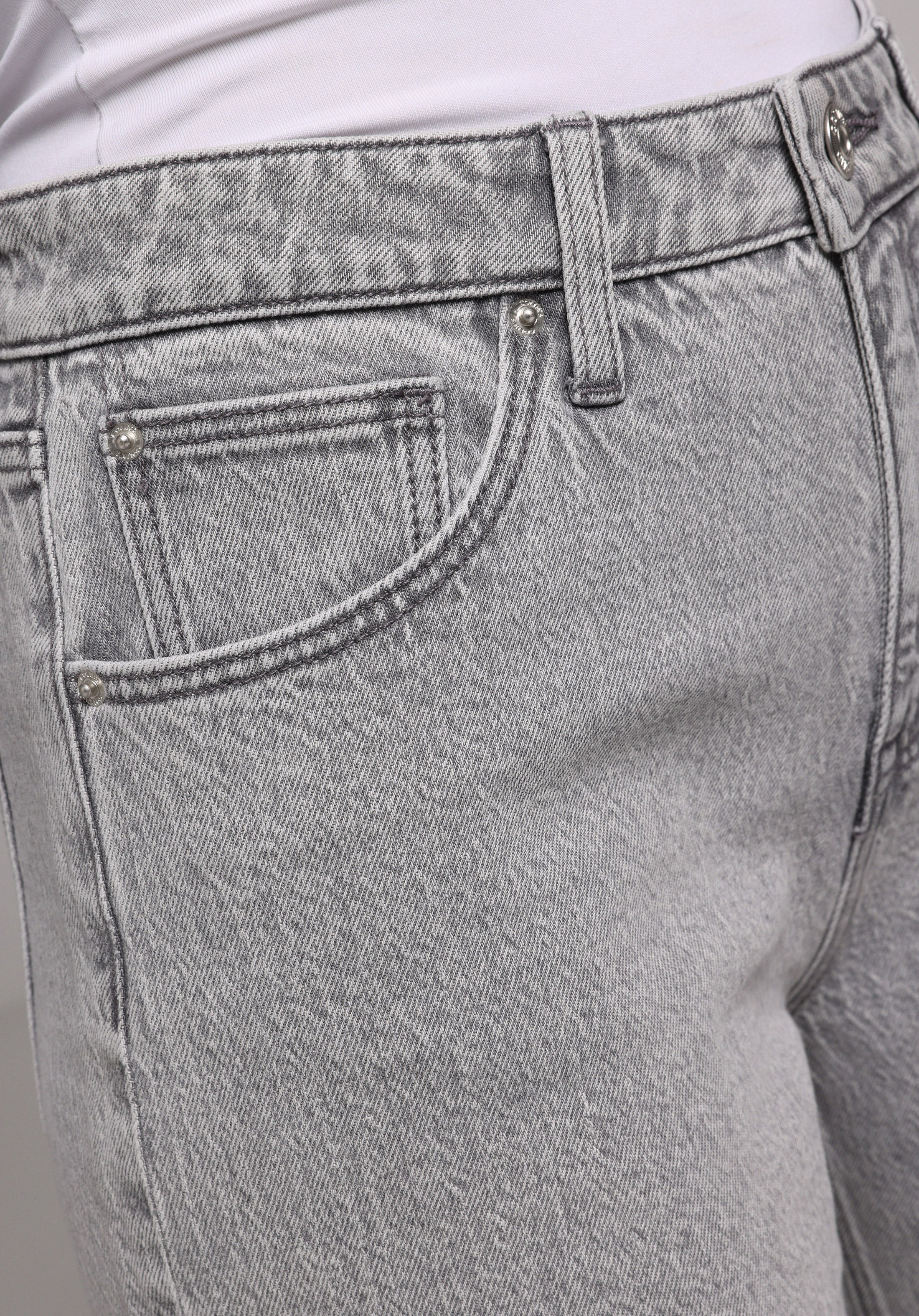 Regular Fit   Kadın Grey Denim Jean Pantolon