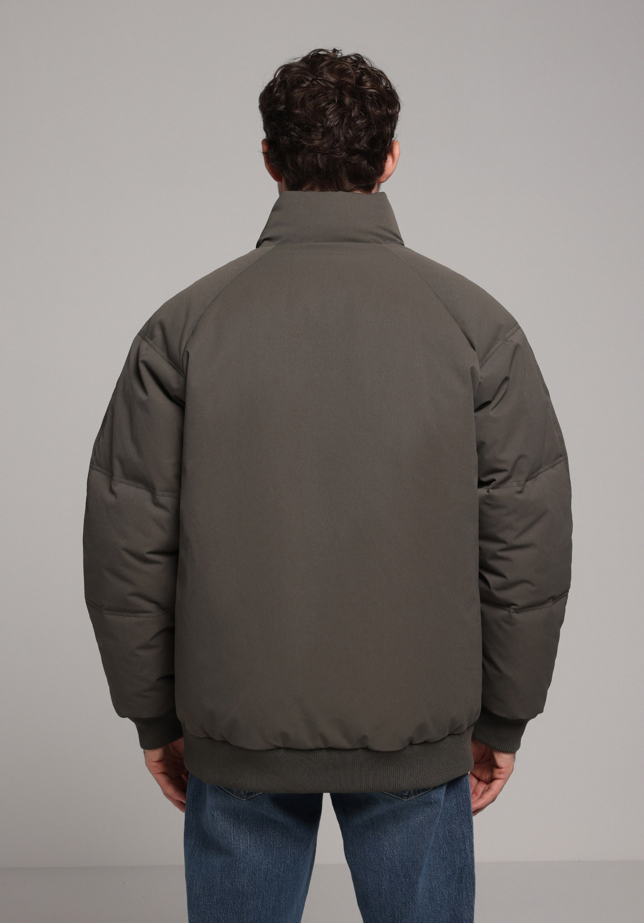 Regular Fit     Erkek Yeşil Mont