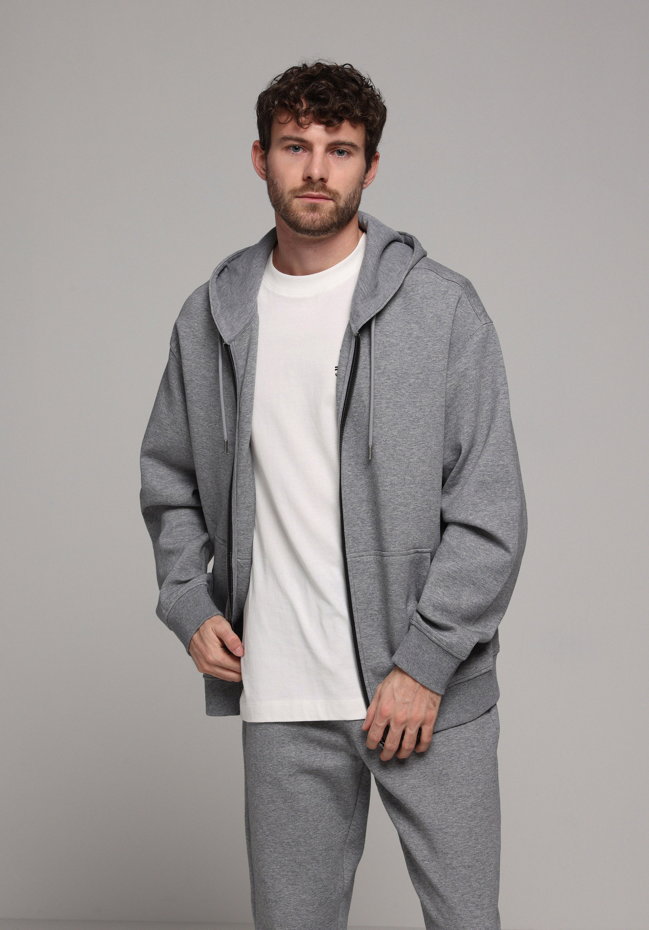 Oversize Fit   Erkek Gri Sweatshirt