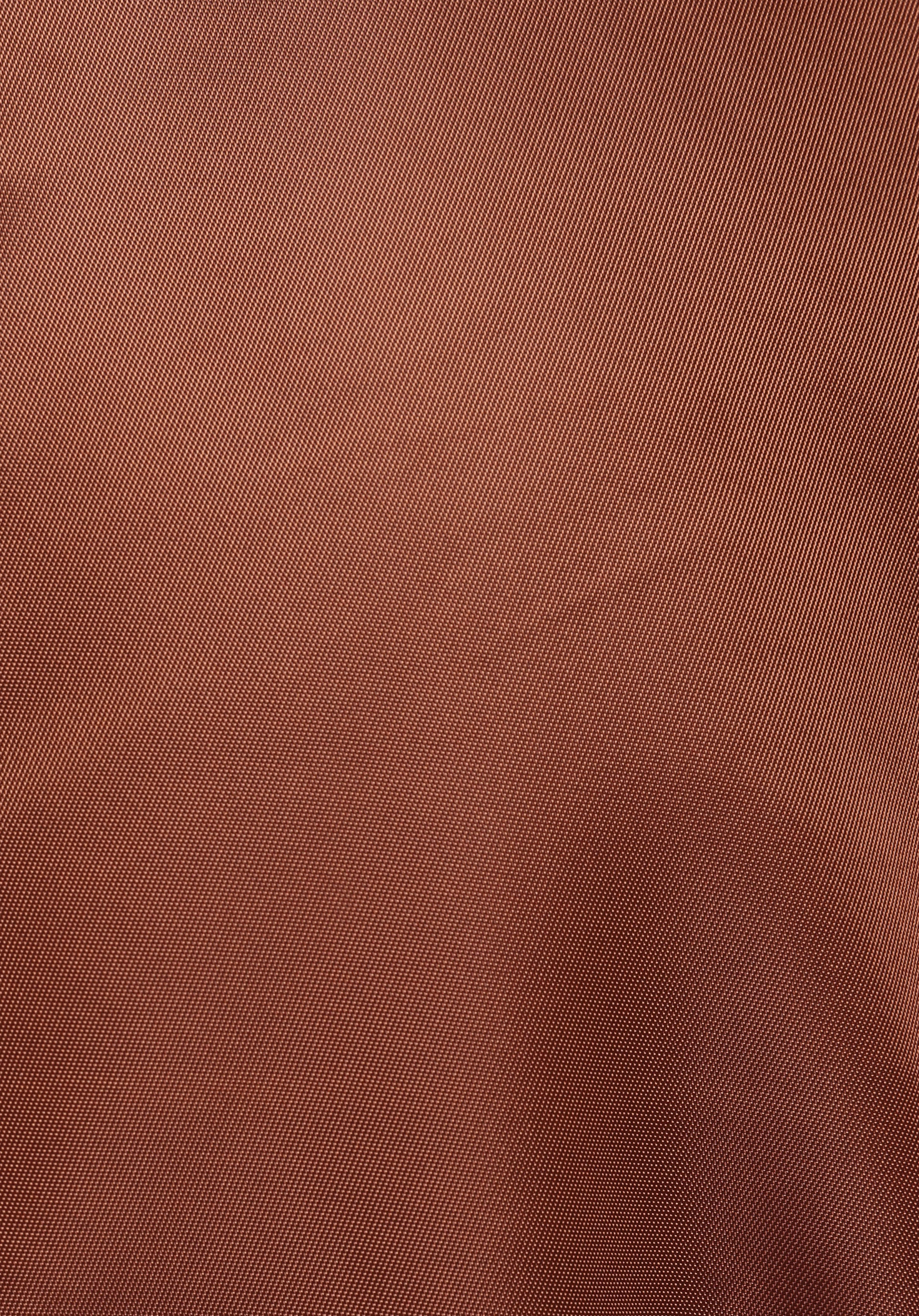 Regular Fit Kolej Yaka Fermuarlı Astarlı Suya Dayanıklı Kadın Kahverengi Mont