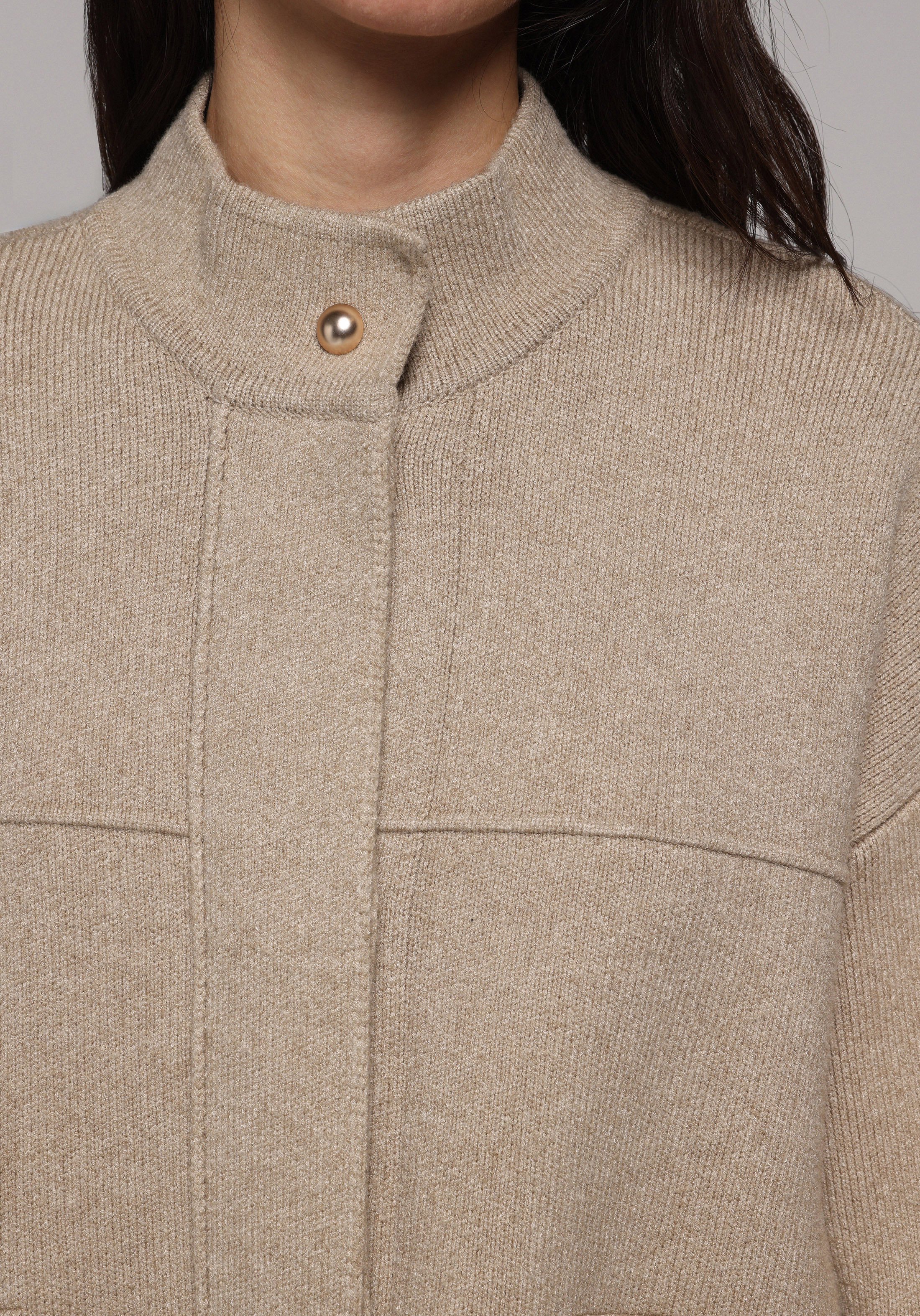 Regular Fit   Kadın Bej Hırka