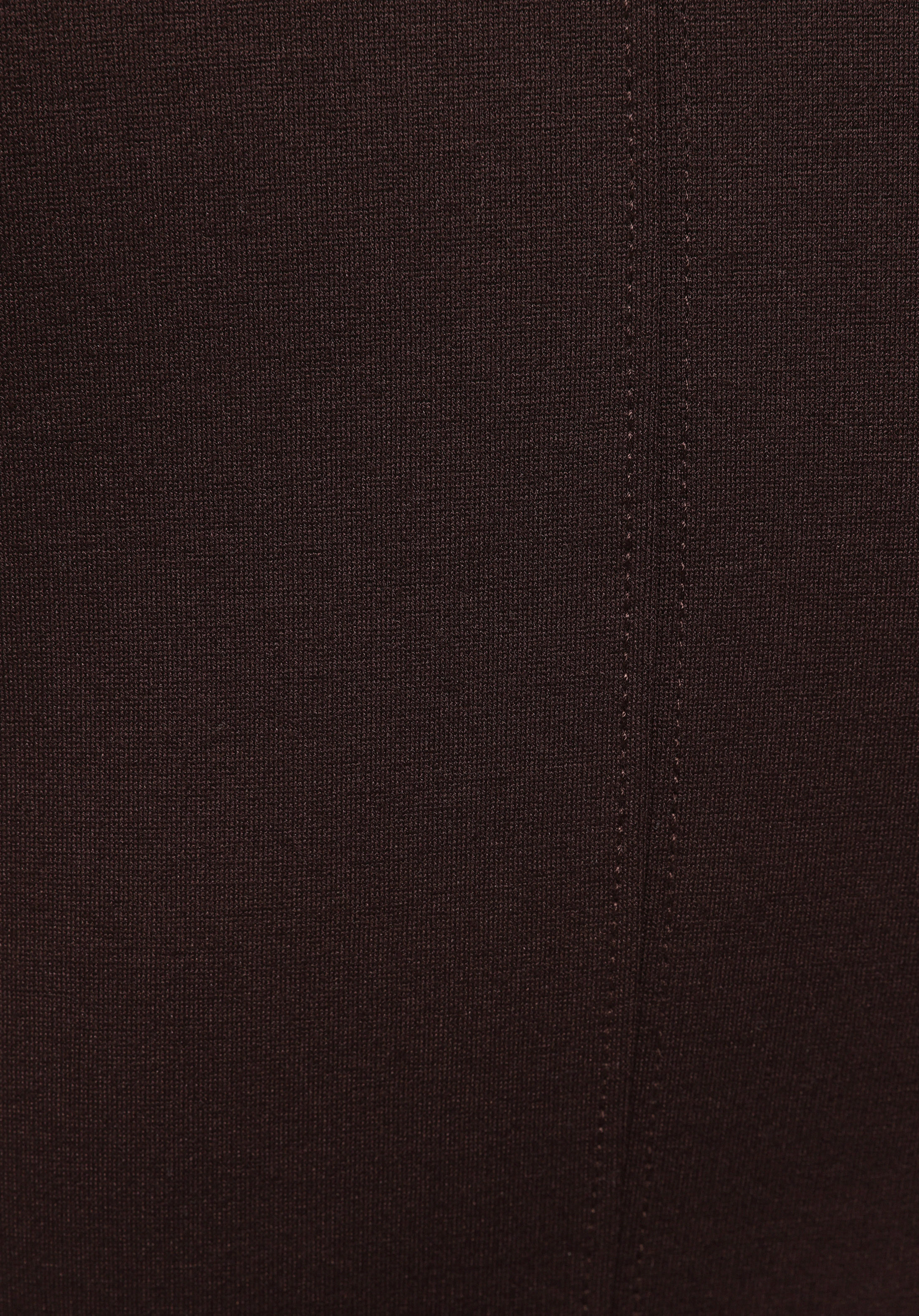 Slim Fit Düz Kadın Kahverengi Kısa Kol Elbise