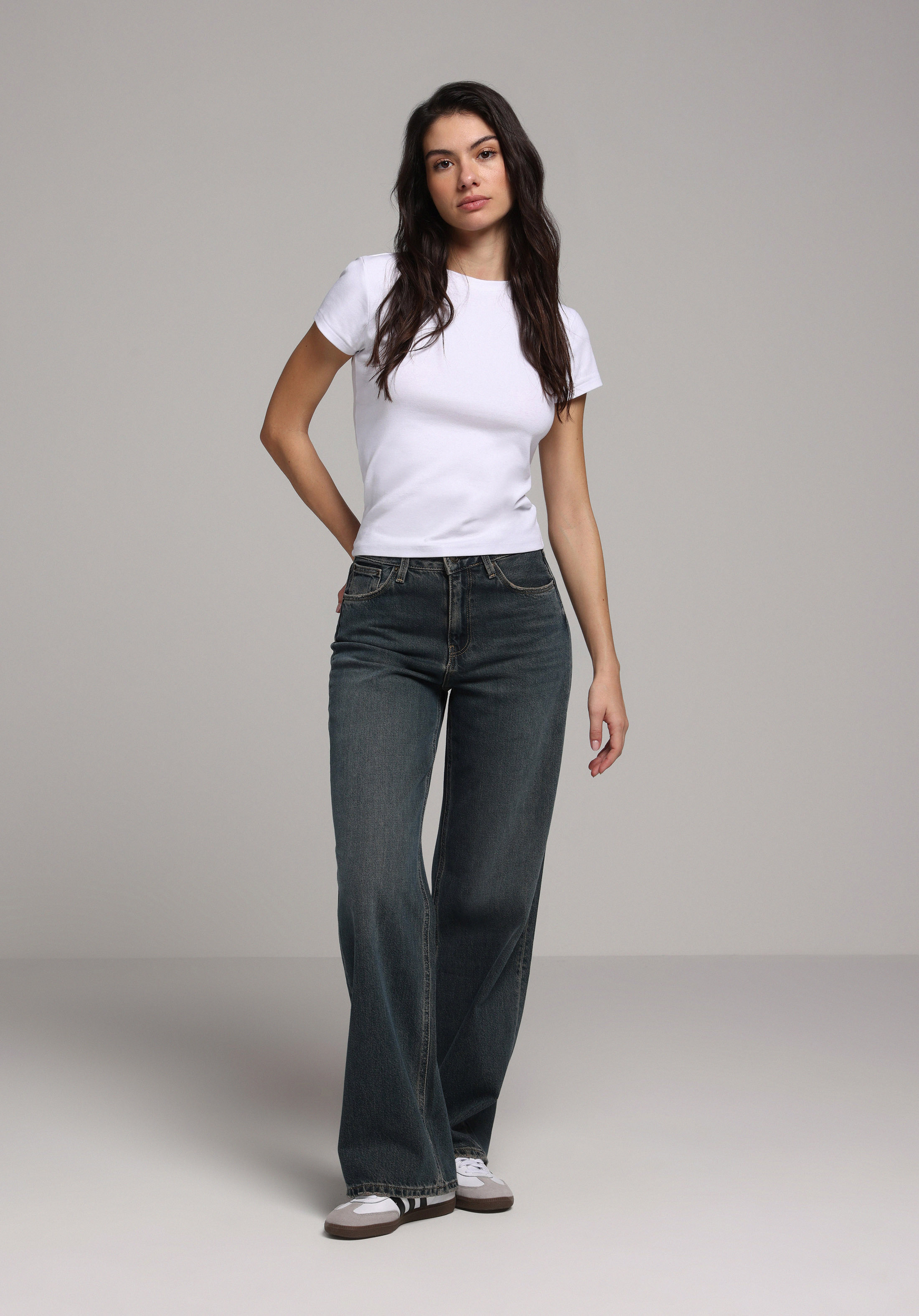 Regular Fit   Kadın Koyu İndigo Jean Pantolon