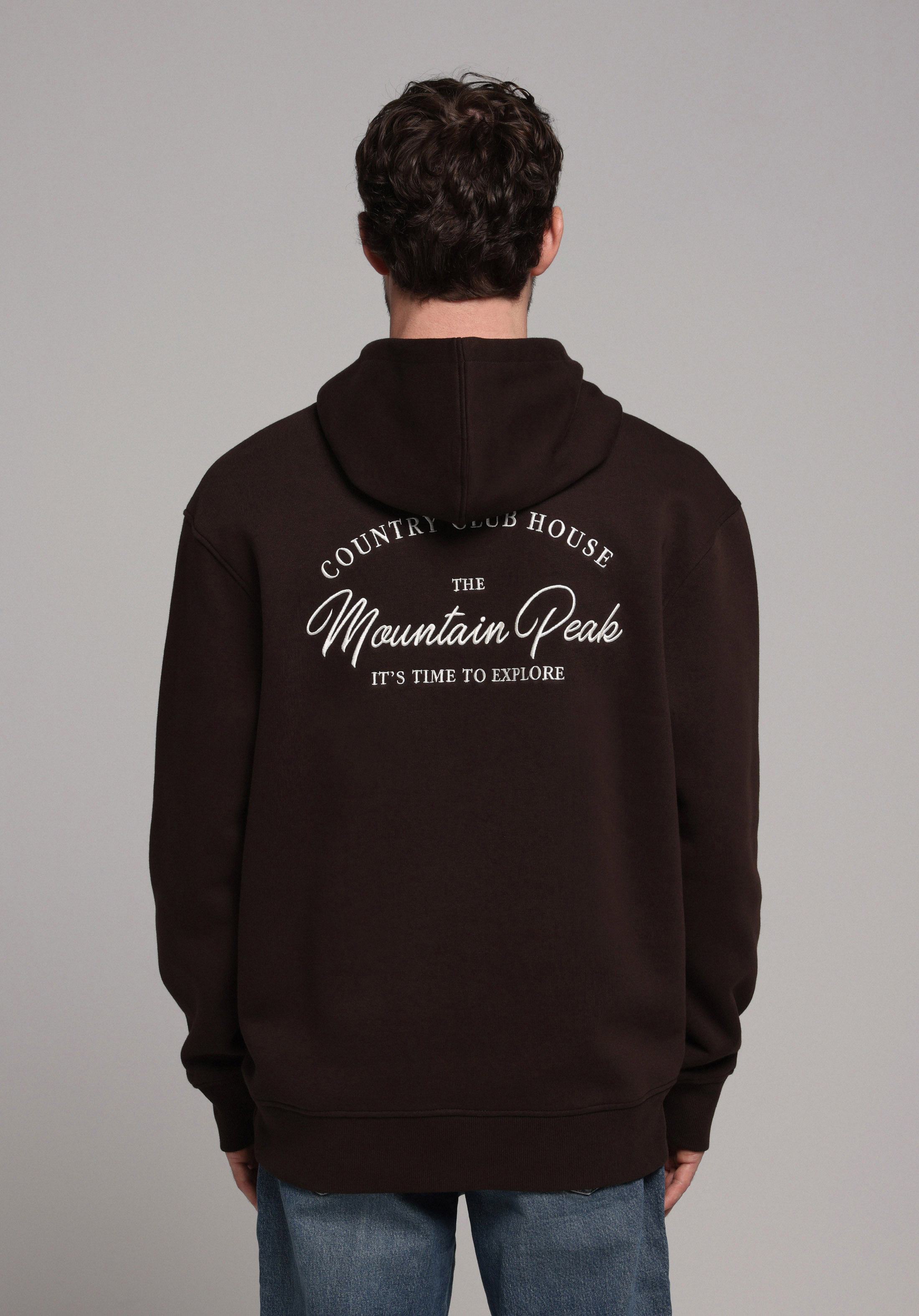 Comfort Fit   Erkek Kahverengi Sweatshirt