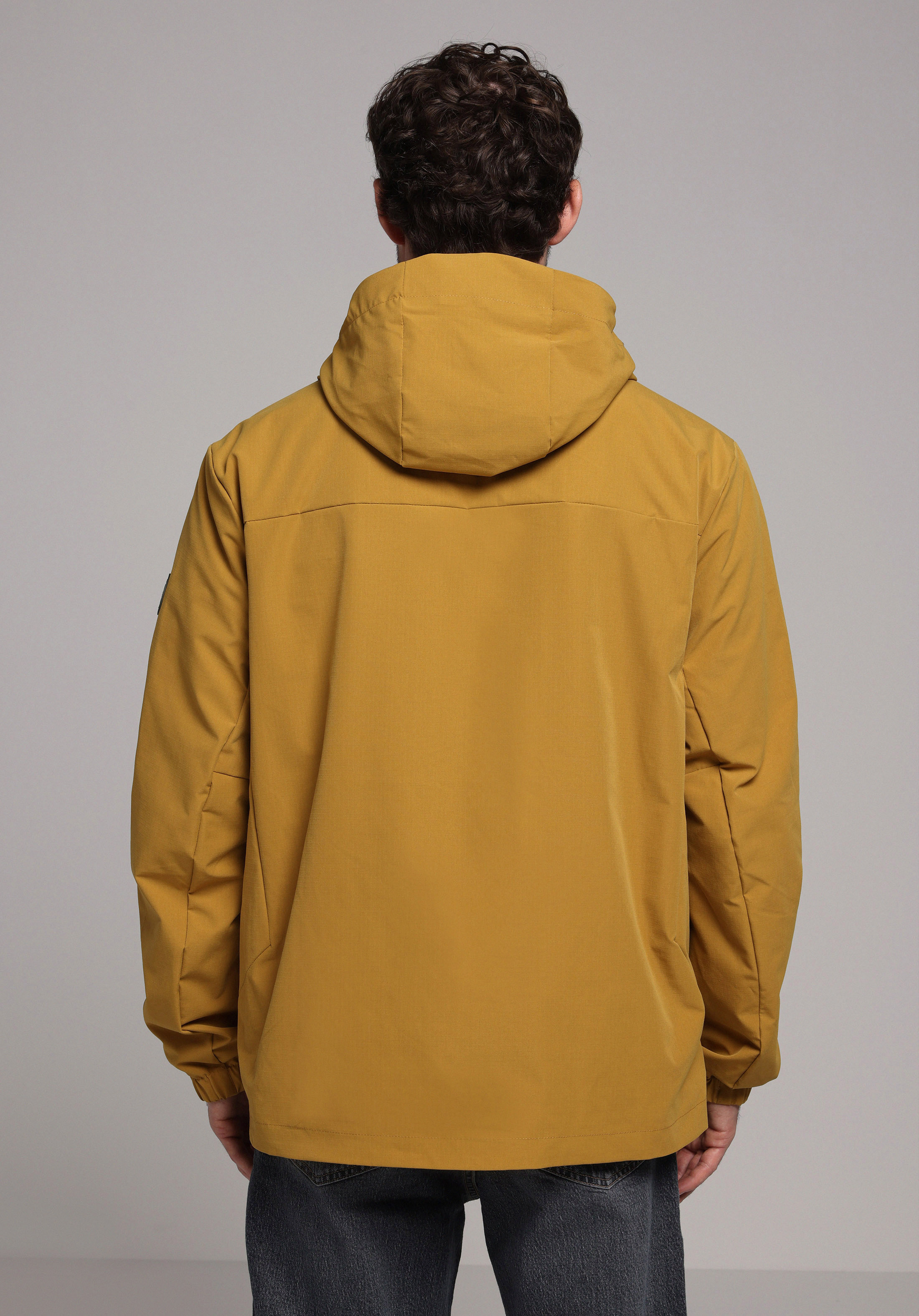 Regular Fit     Erkek Sari Yağmurluk