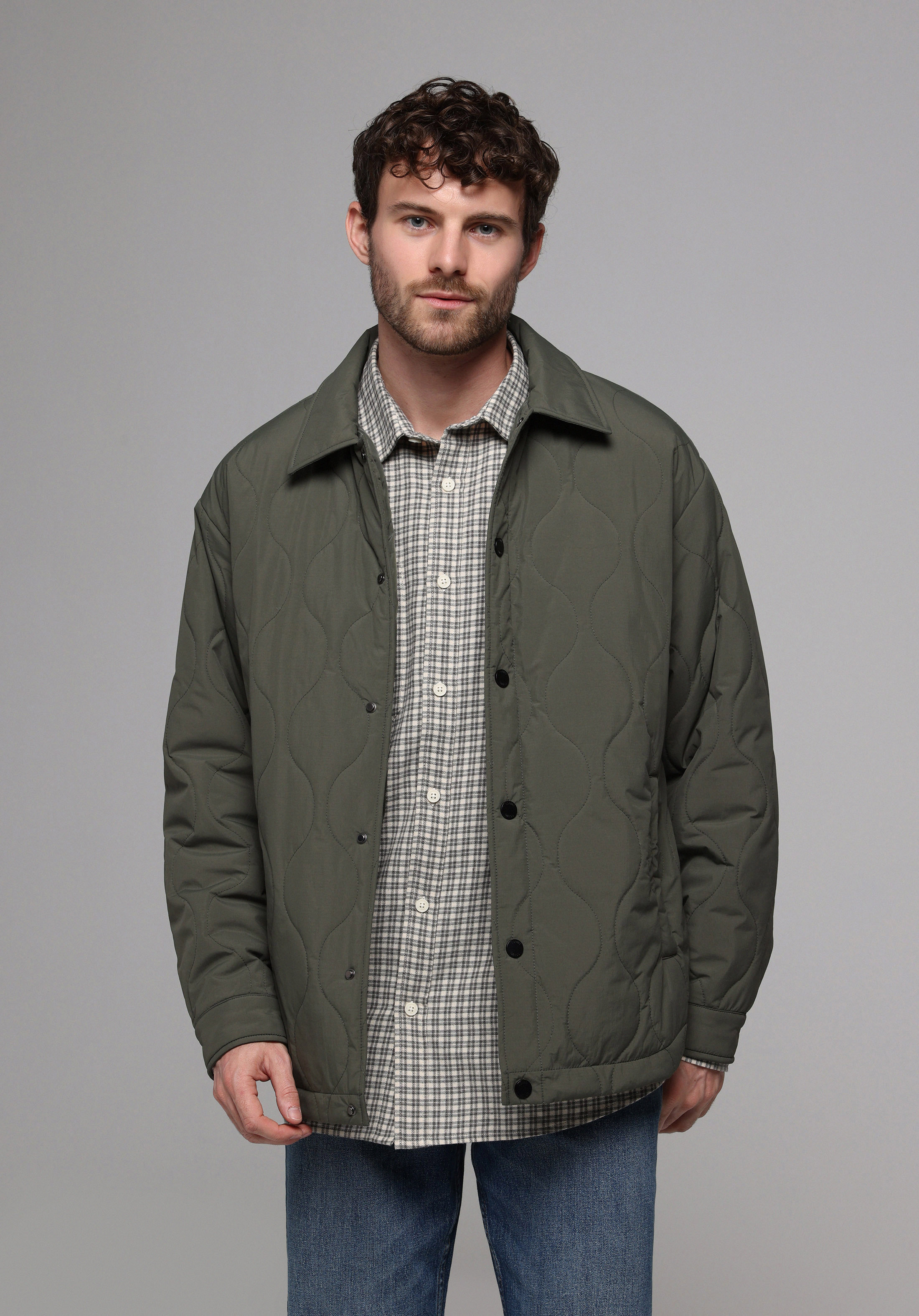 Oversize Fit     Erkek  Mont