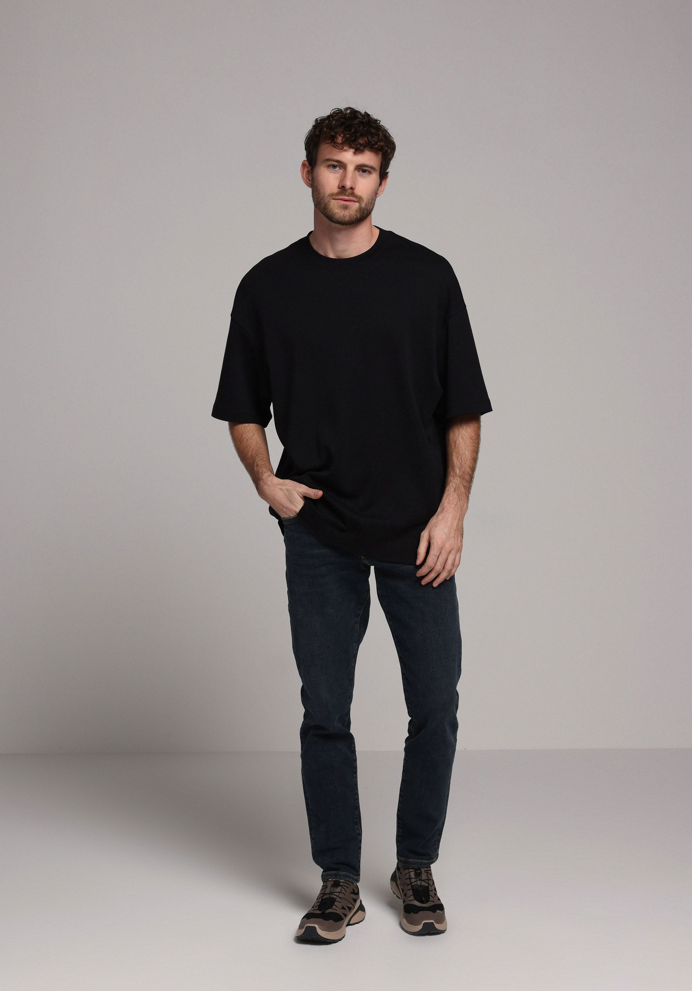 Slim Fit   Erkek Lacivert Jean Pantolon