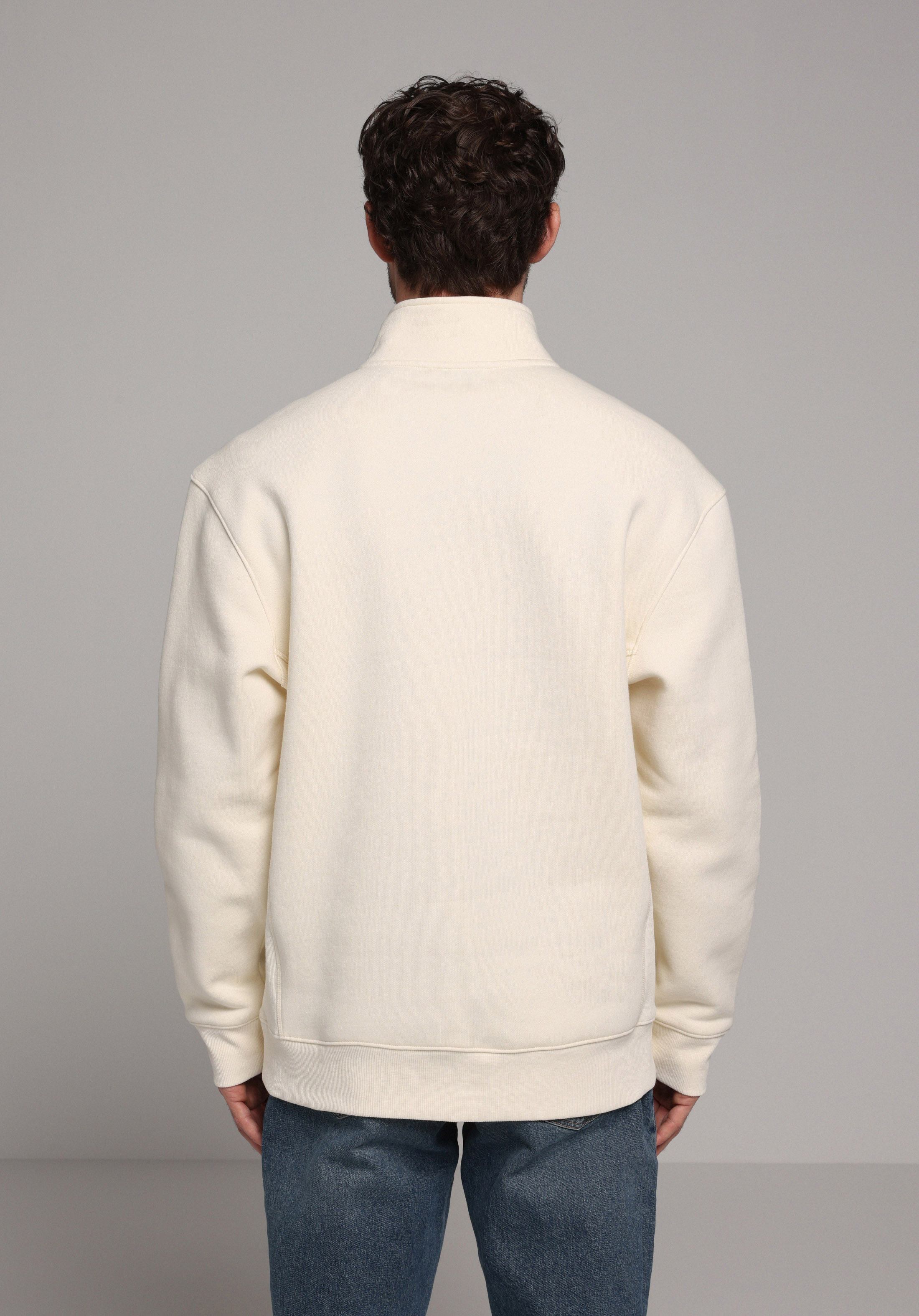 Comfort Fit   Erkek Ekru Sweatshirt