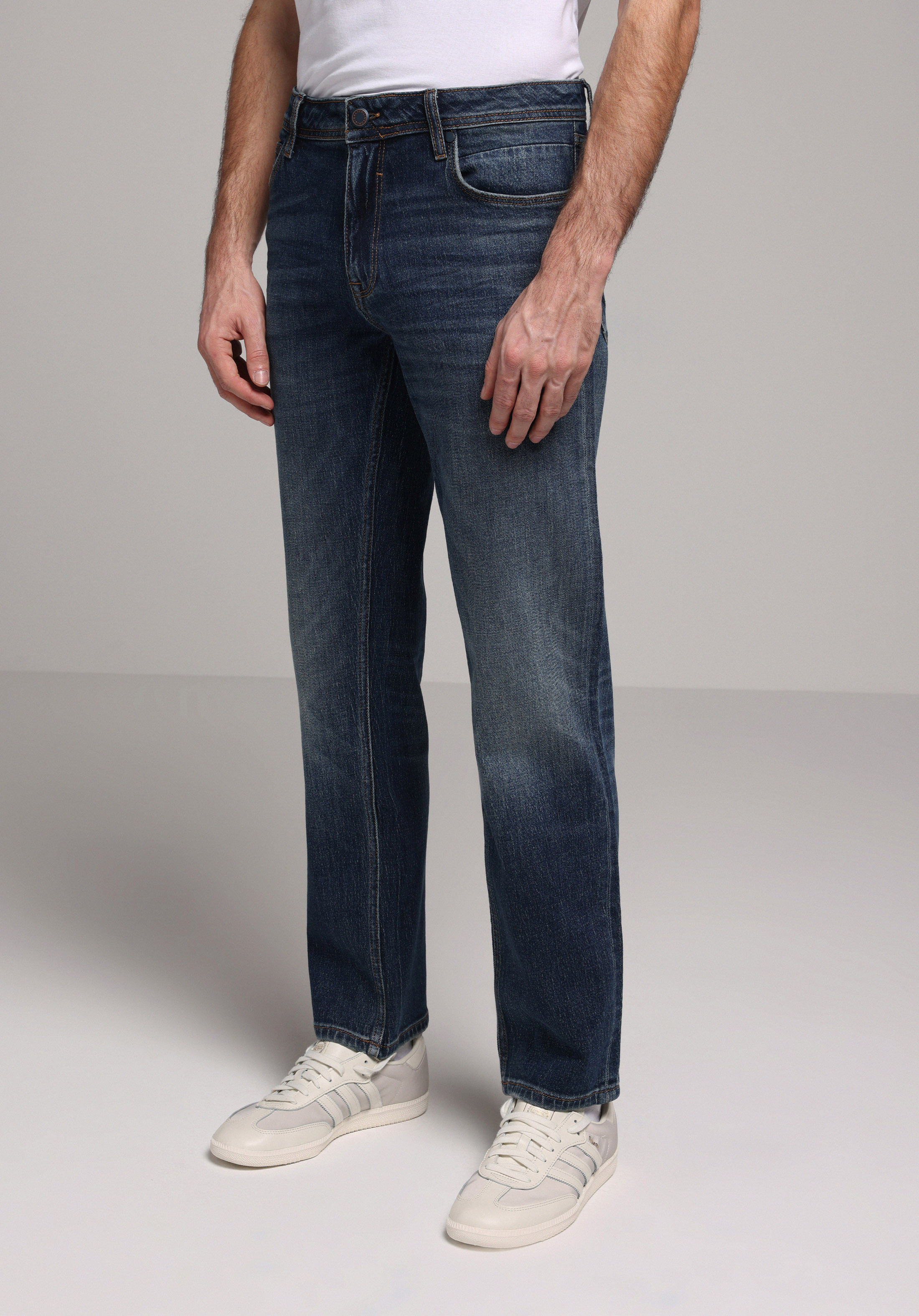 Regular Fit   Erkek İndigo Jean Pantolon