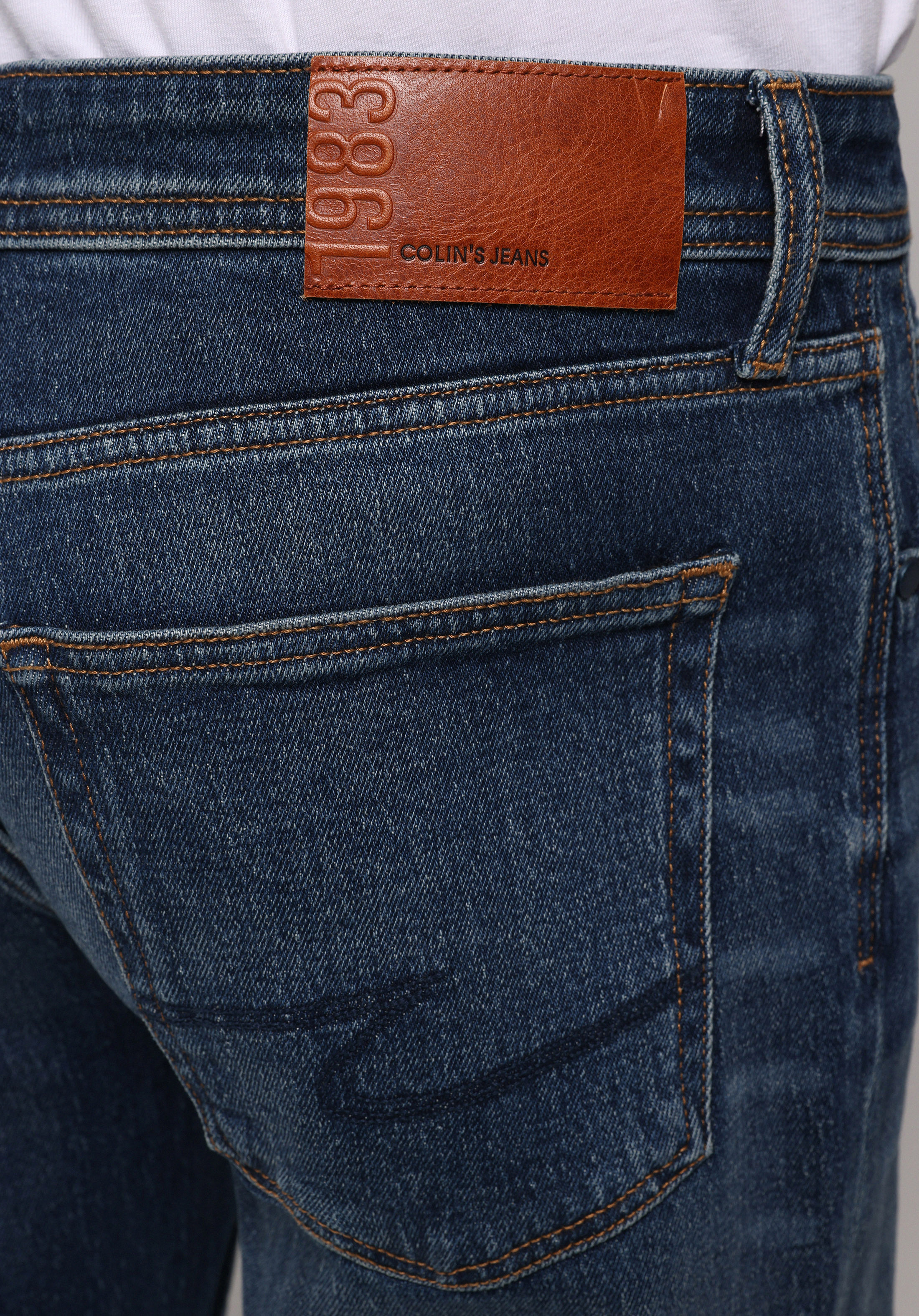 Regular Fit   Erkek İndigo Jean Pantolon