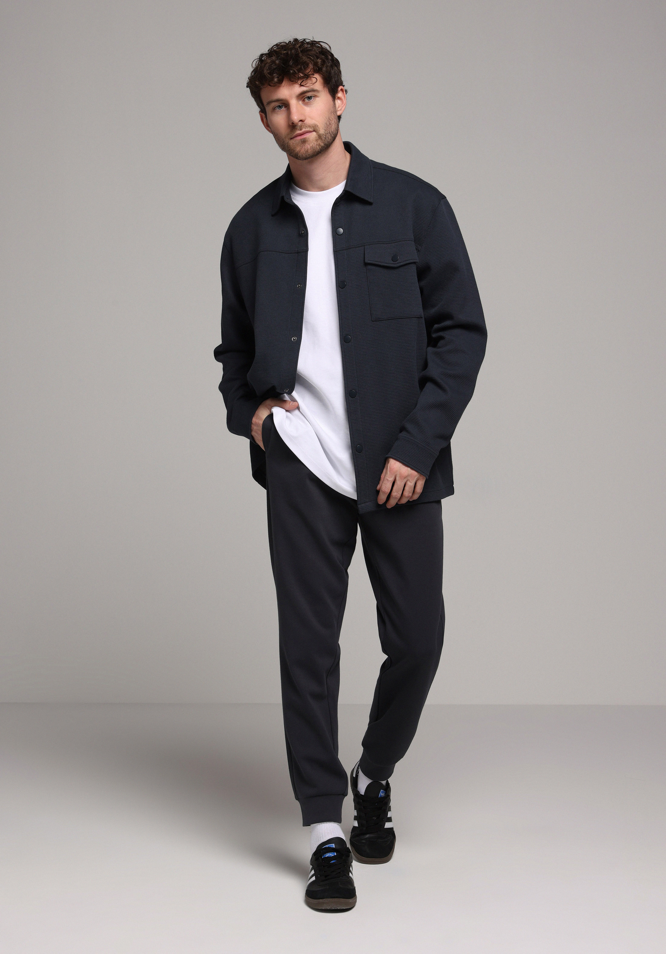 Regular Fit Orta Bel Düz Erkek Antrasit Eşofman Altı