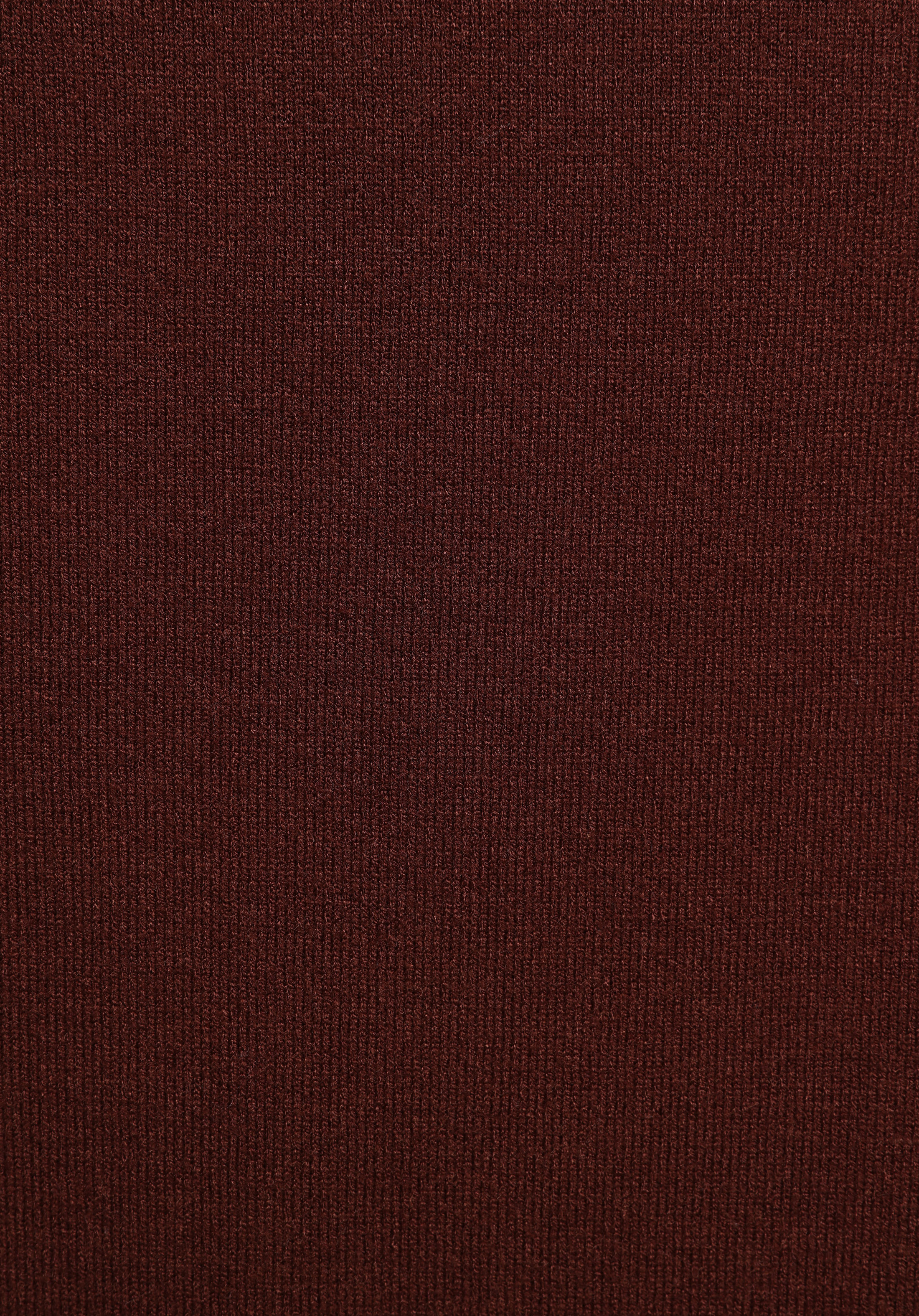 Regular Fit Polo Yaka Düz Kadın Kahverengi Kazak