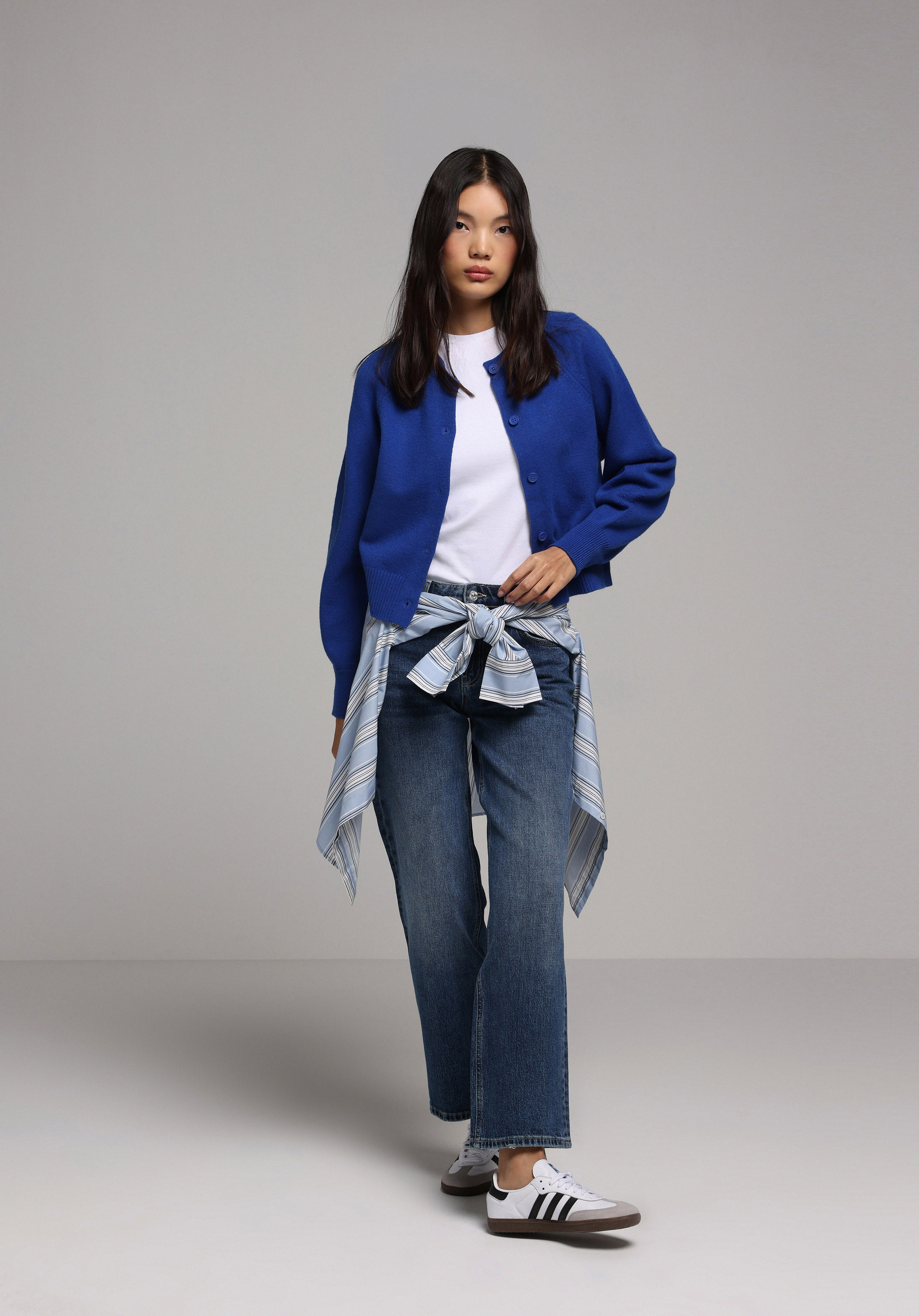 Regular Fit   Kadın Mavi Hırka