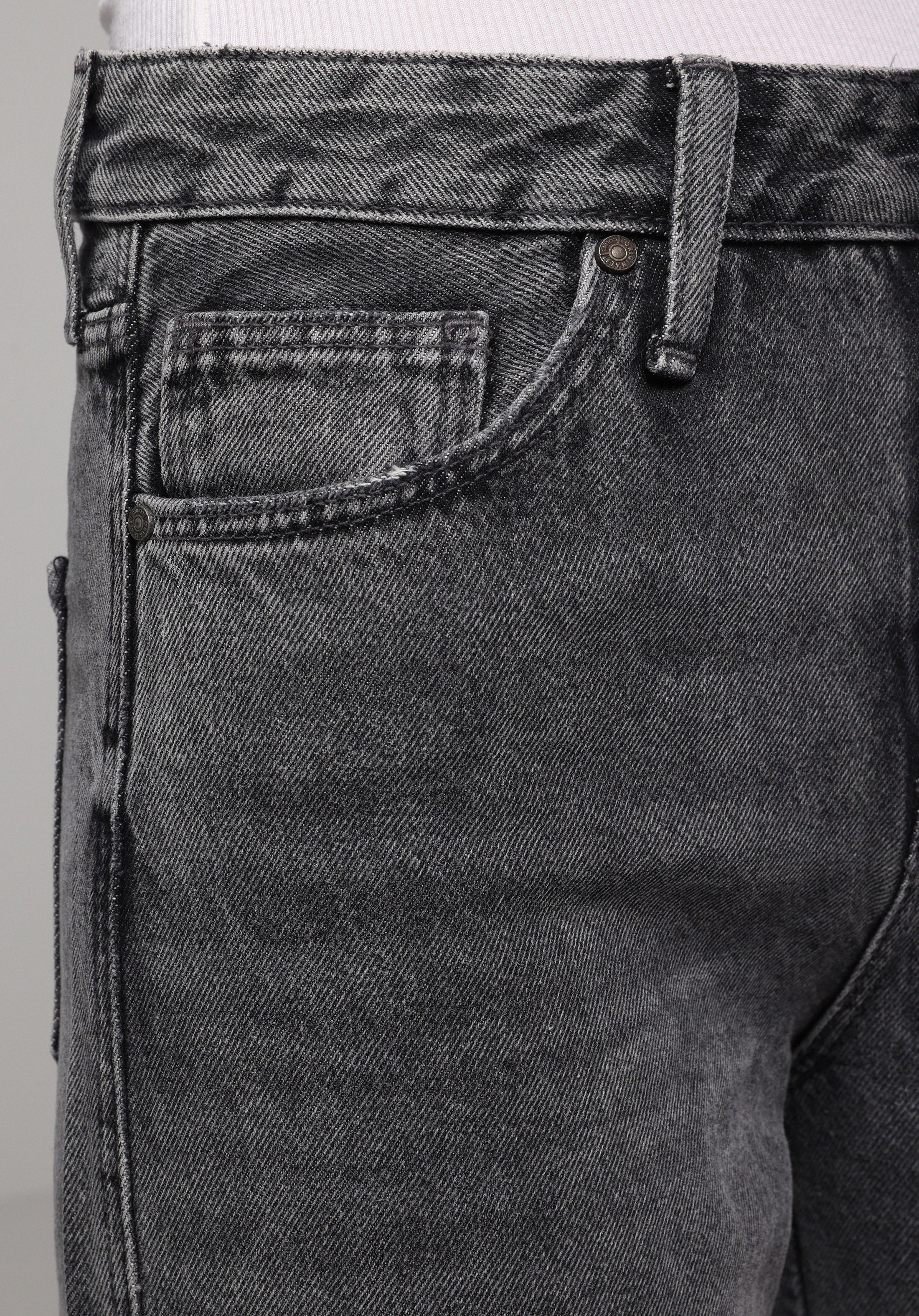 Regular Fit   Kadın Gri Jean Pantolon