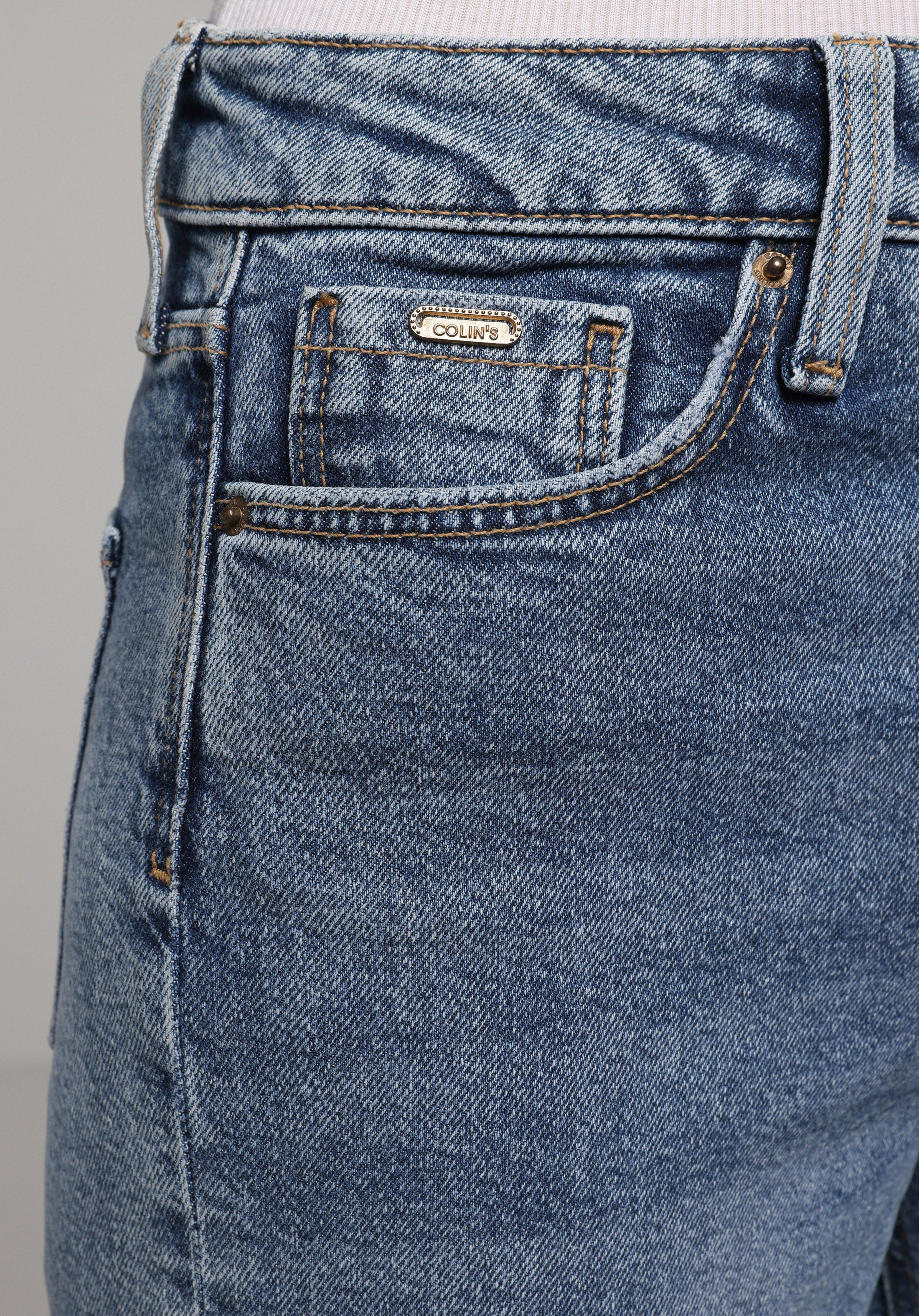 Regular Fit   Kadın İndigo Jean Pantolon