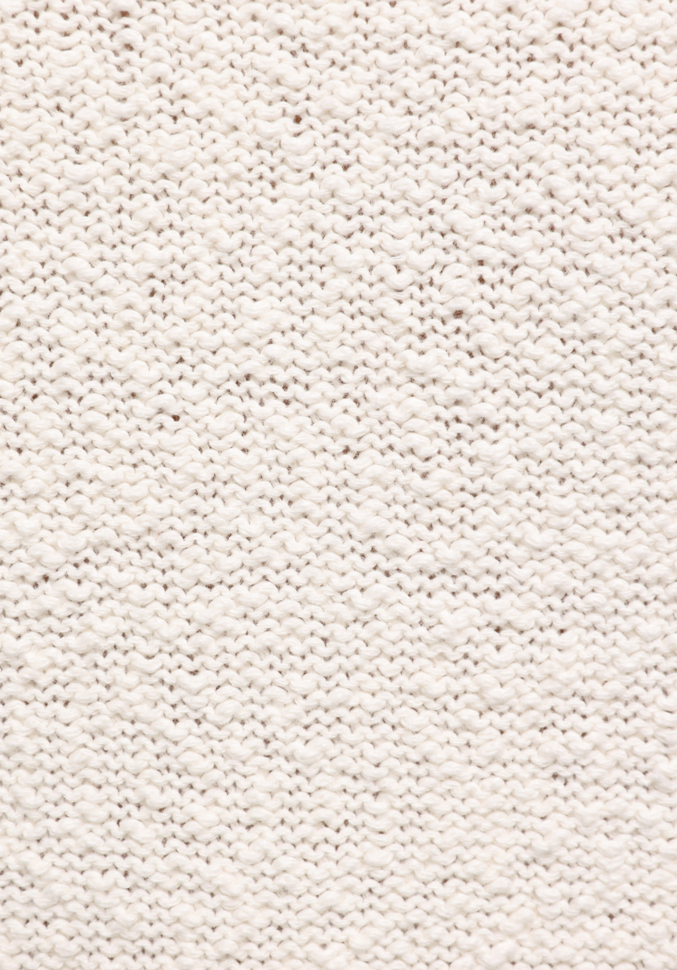 Regular Fit Polo Yaka Düz Kadın Beyaz Kazak