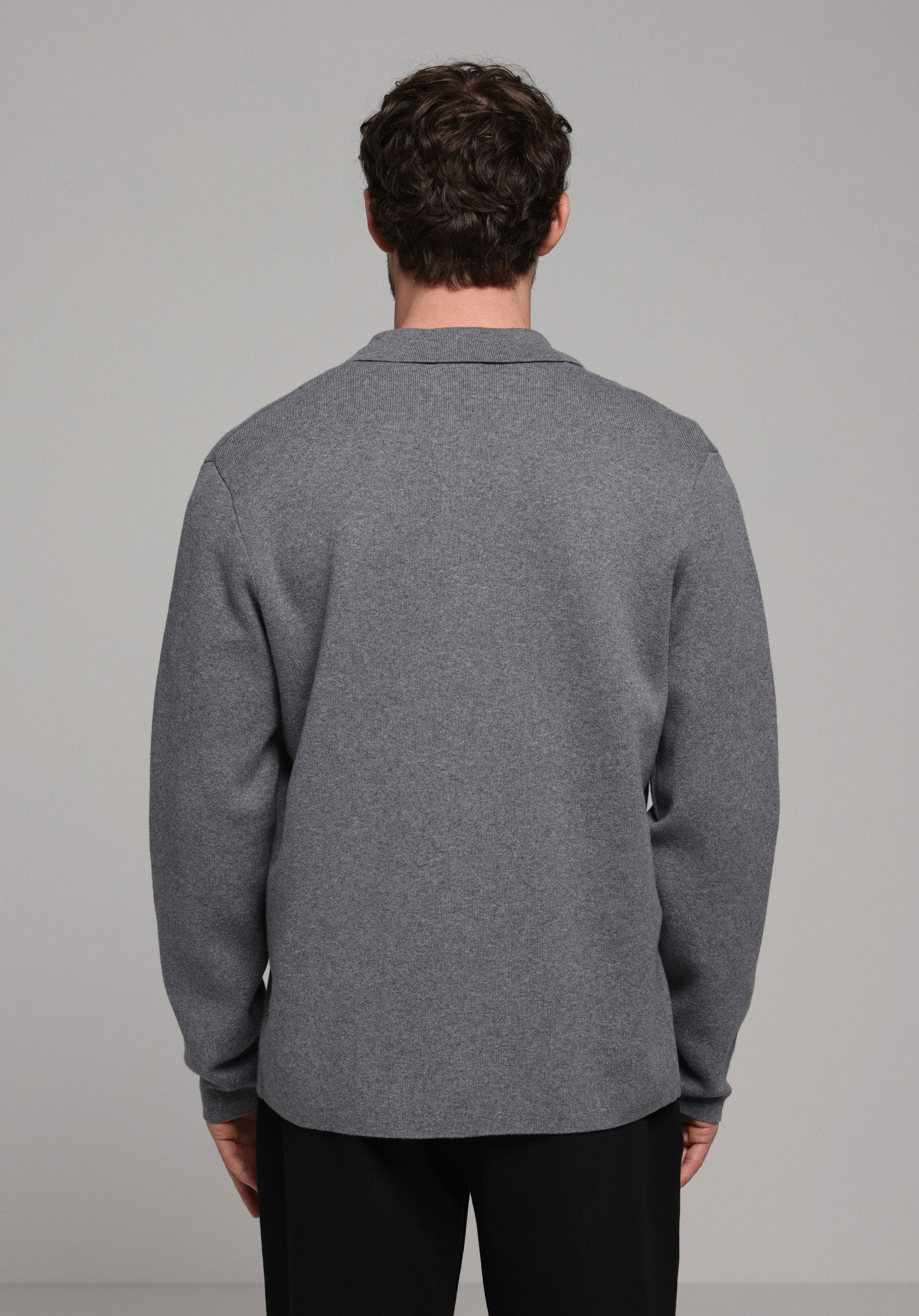 Regular Fit   Erkek Gri Hırka