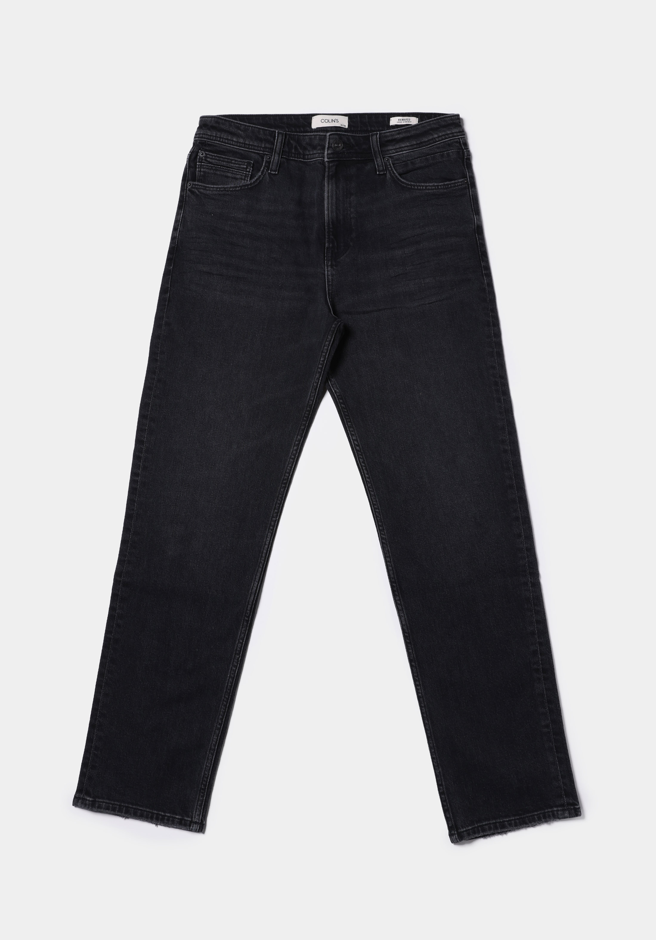 Loose Straight Fit   Erkek Siyah Jean Pantolon