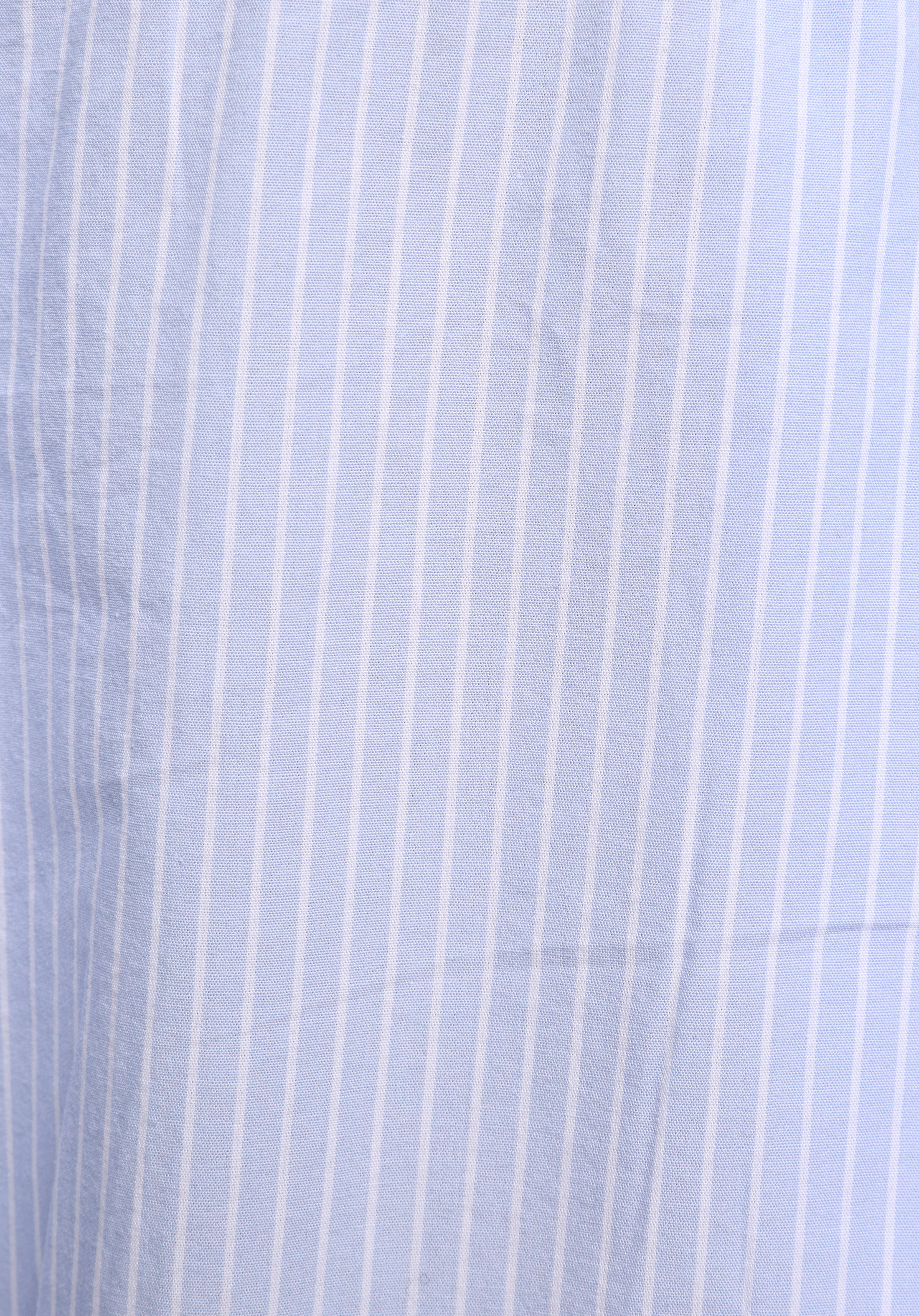 Fashion Fit Hakim Yaka Çizgili Kadın Mavi Uzun Kol Gömlek