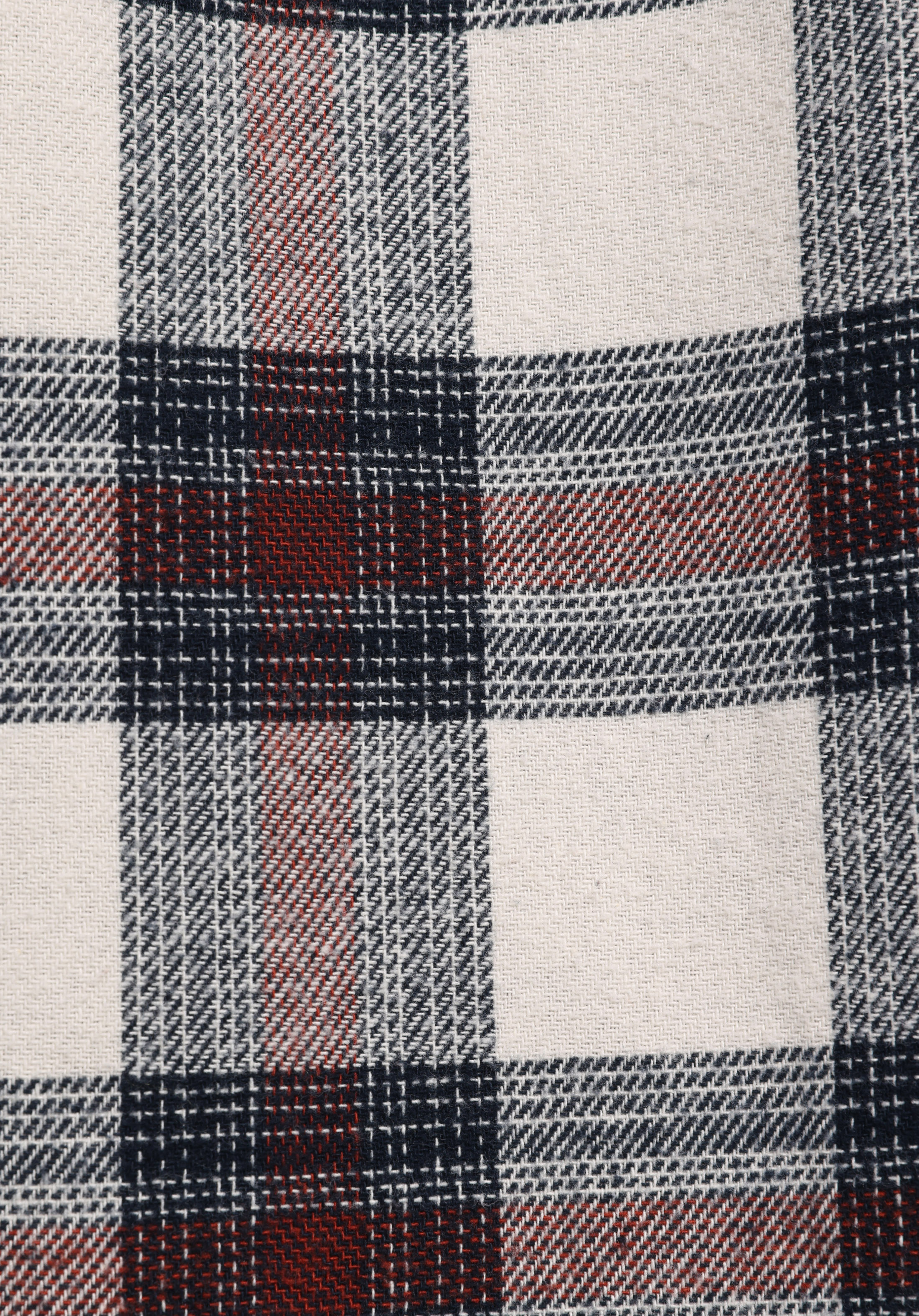 Comfort Fit Shirt Neck Ekoseli Erkek Bordo Uzun Kol Gömlek