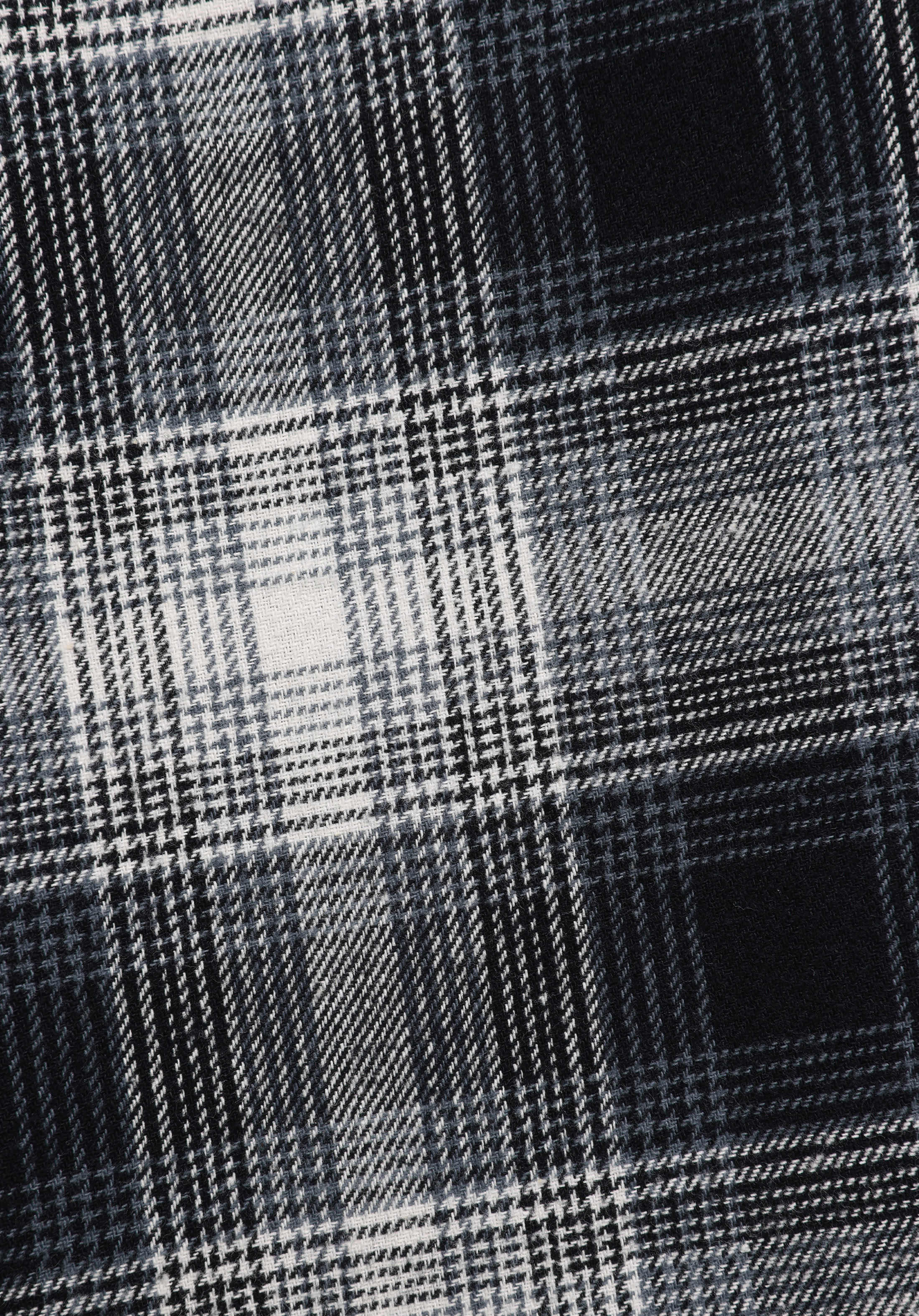 Regular Fit Shirt Neck Ekoseli Erkek Lacivert Uzun Kol Gömlek