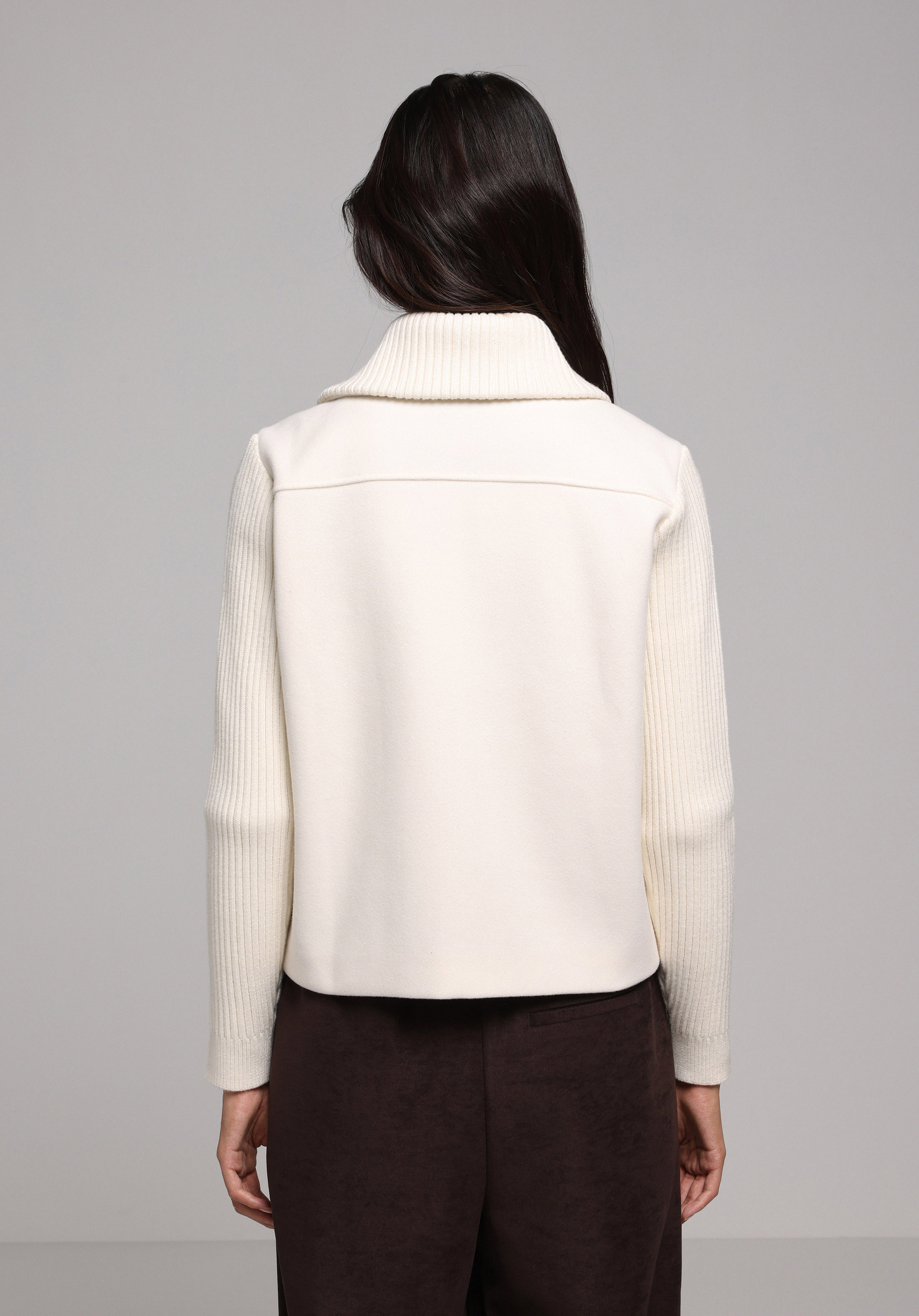 Regular Fit     Kadın Ekru Ceket