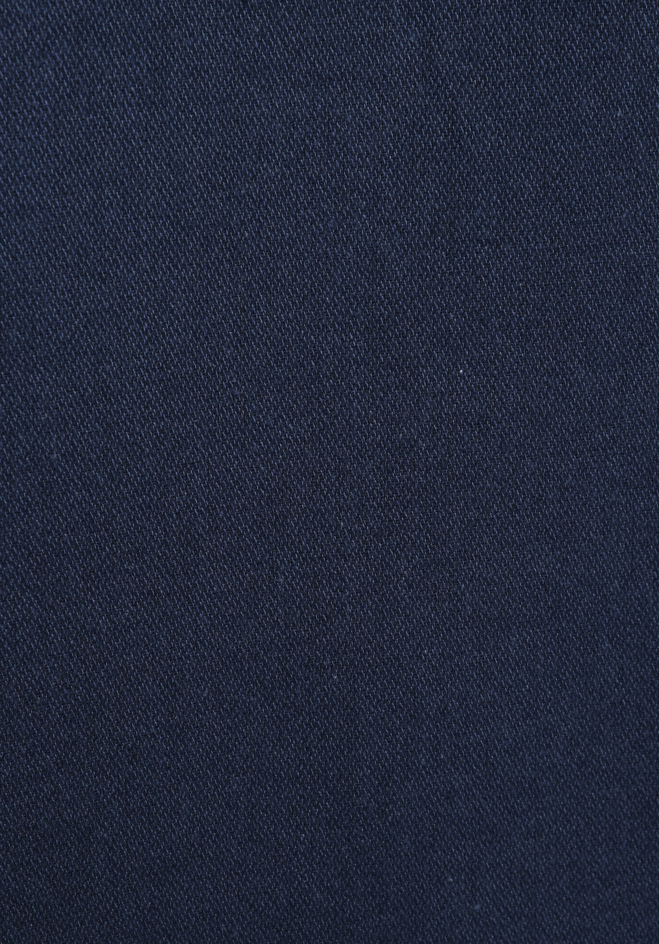 Regular Fit Shirt Neck Düz Erkek Lacivert Uzun Kol Gömlek