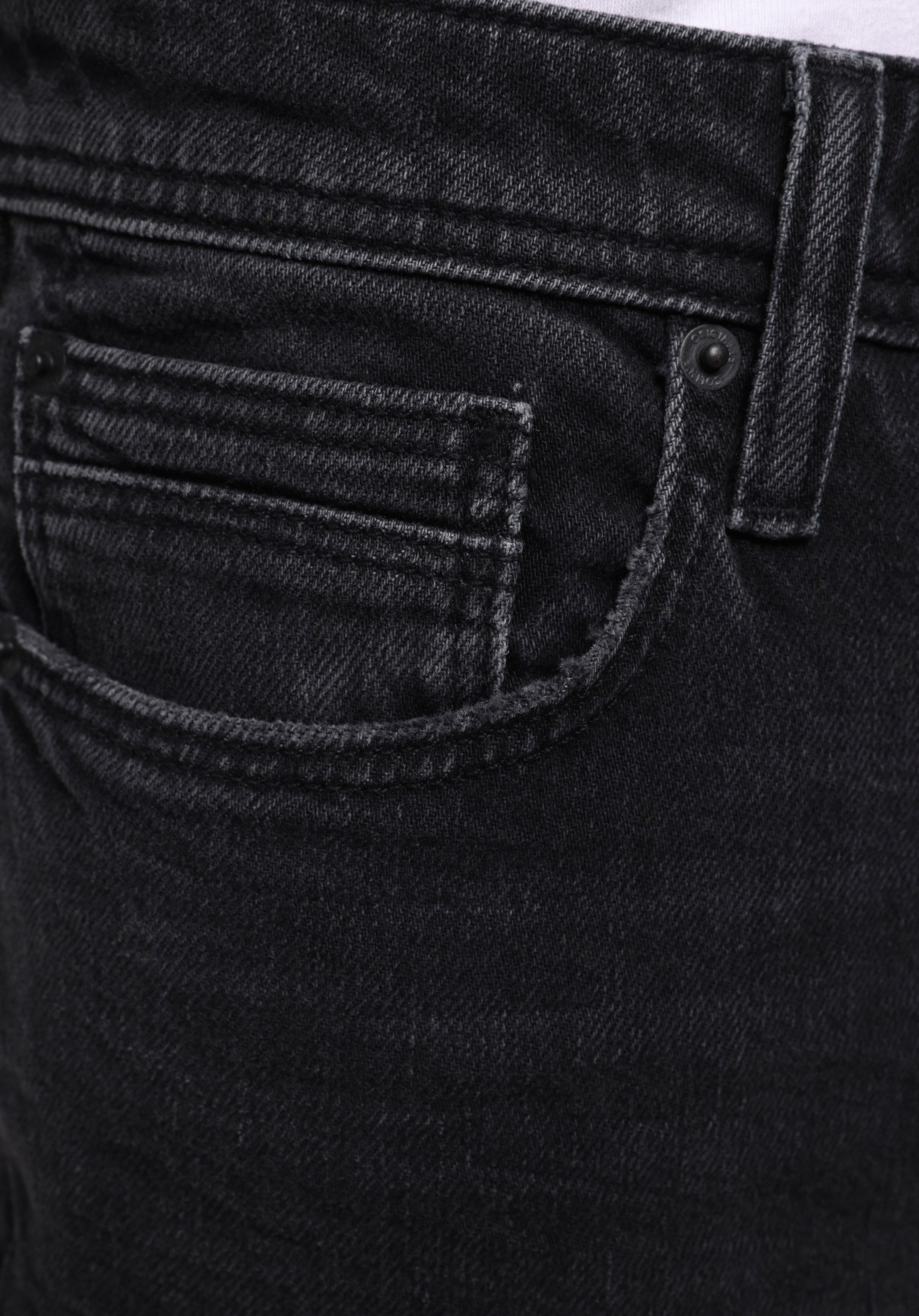 Loose Straight Fit   Erkek Siyah Jean Pantolon