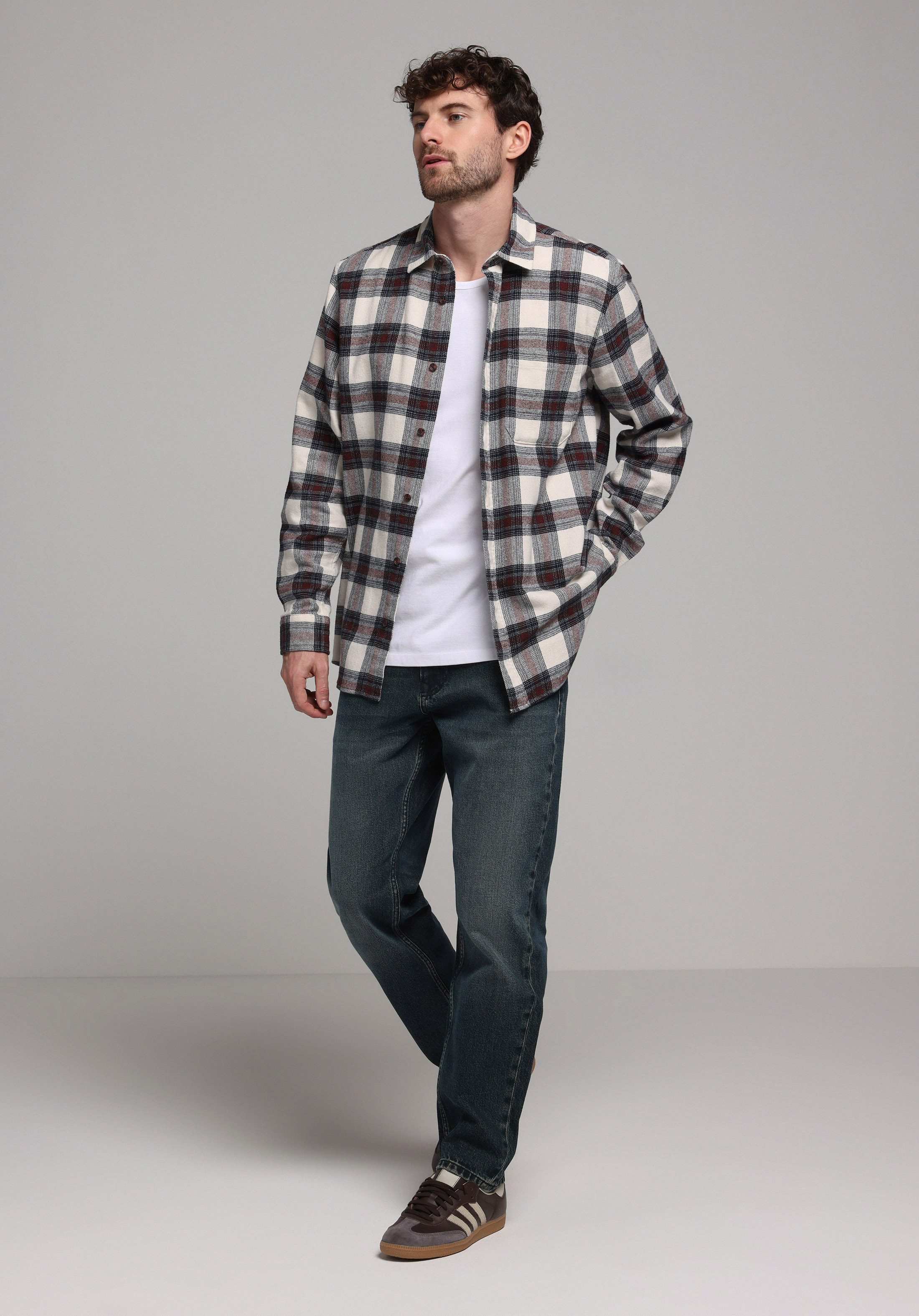 Loose Tapered Fit   Erkek İndigo Jean Pantolon