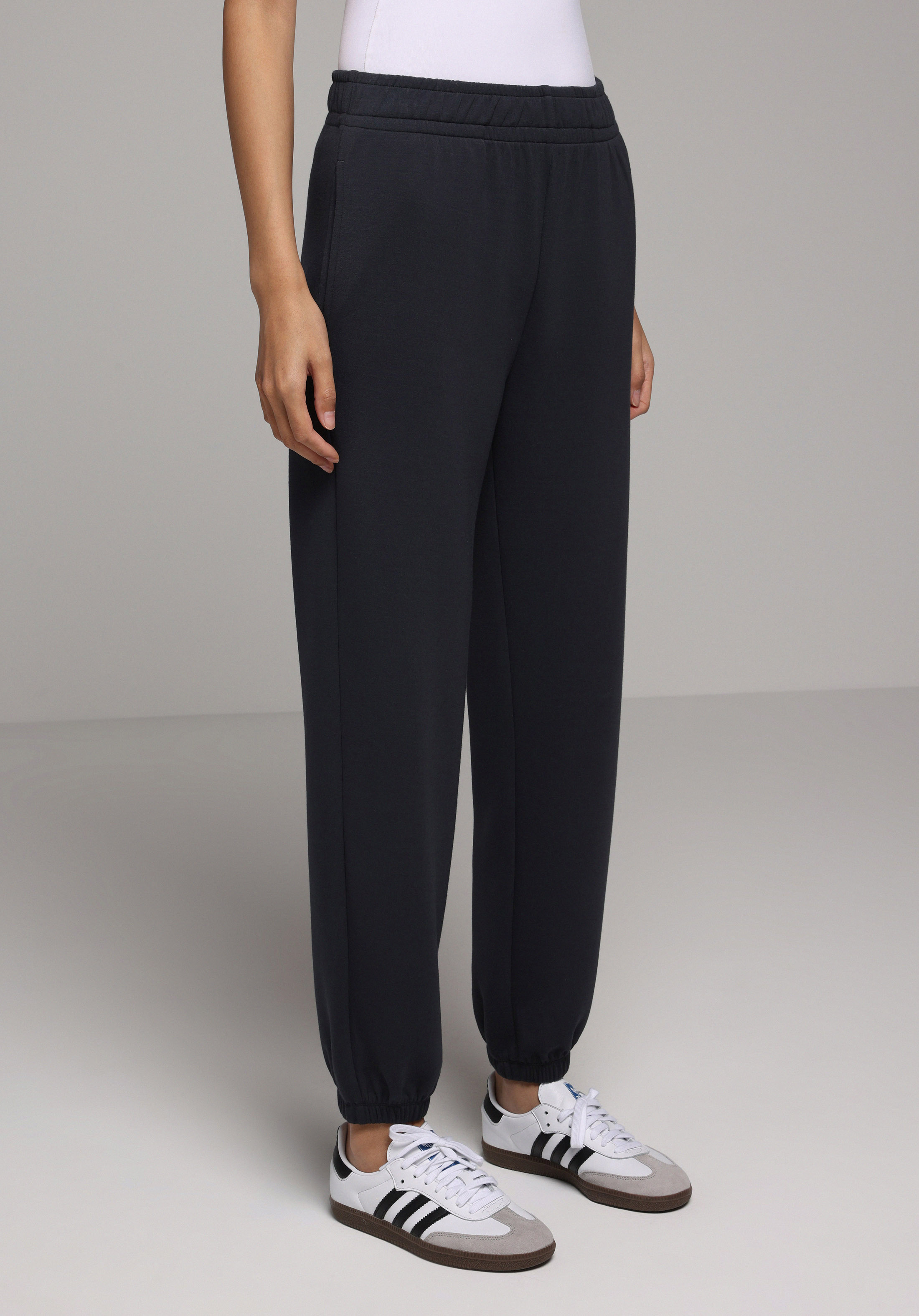 Regular Fit Orta Bel Düz Kadın Antrasit Eşofman Altı