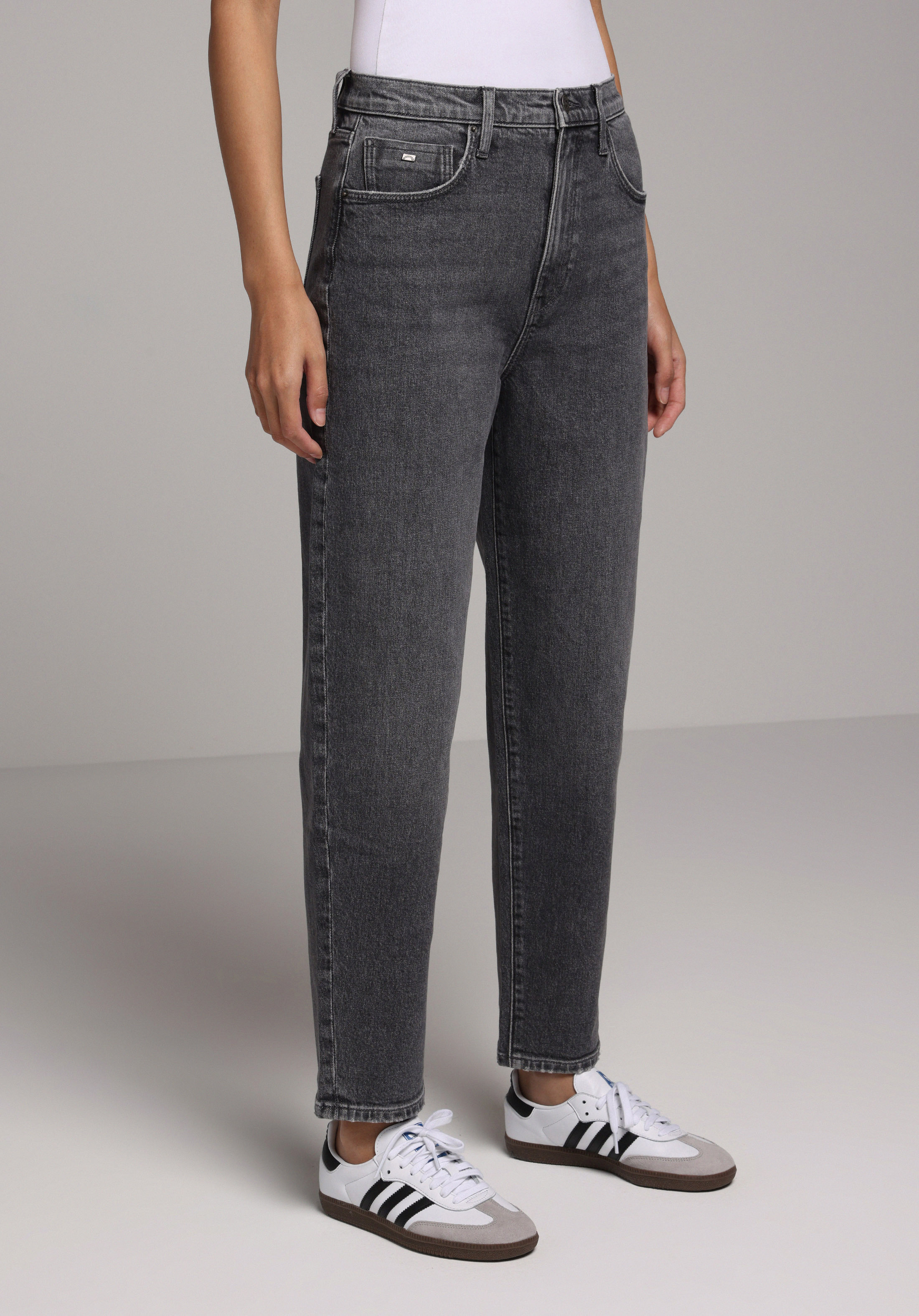 Mom Fit   Kadın Siyah Jean Pantolon