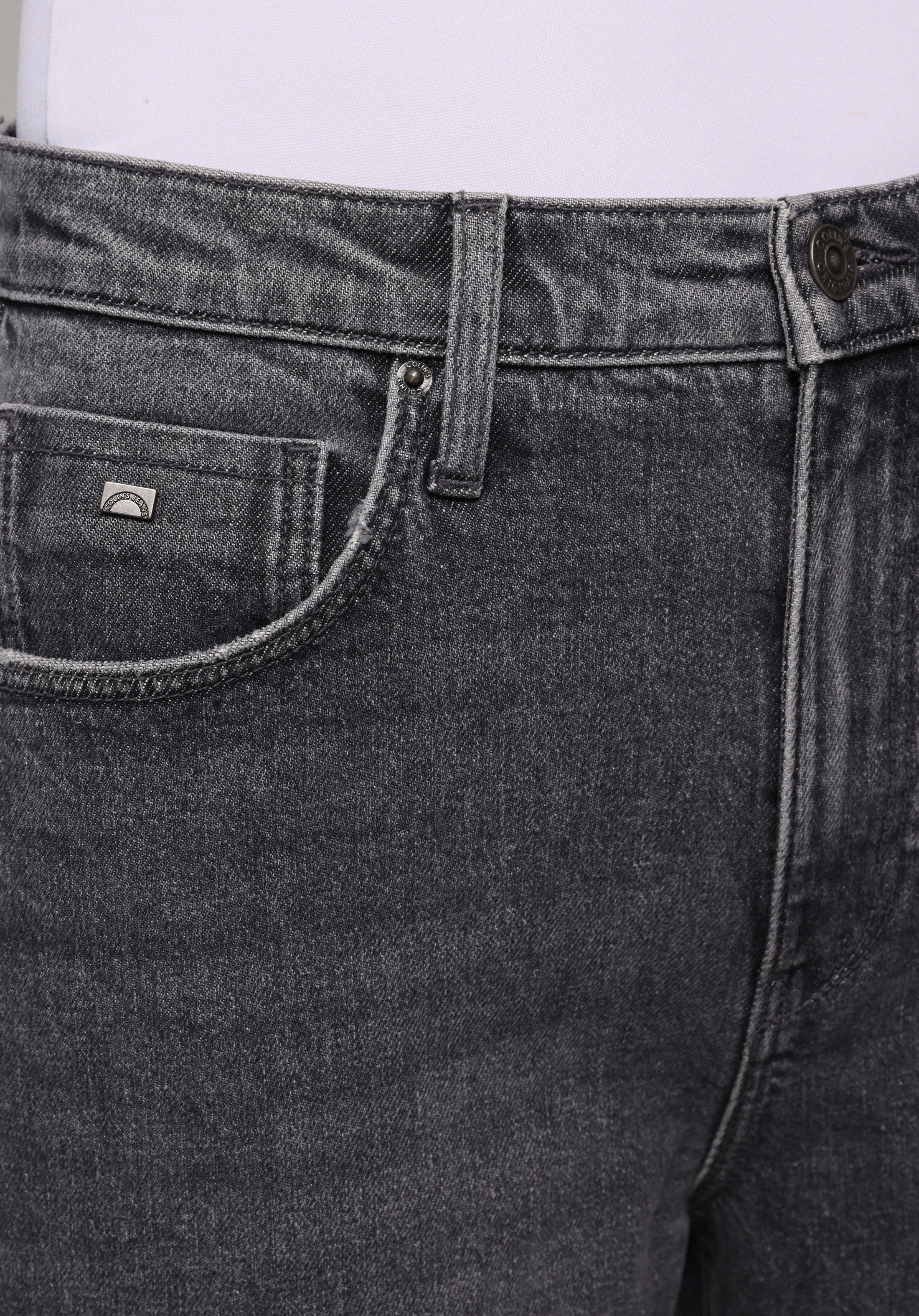 Mom Fit   Kadın Siyah Jean Pantolon