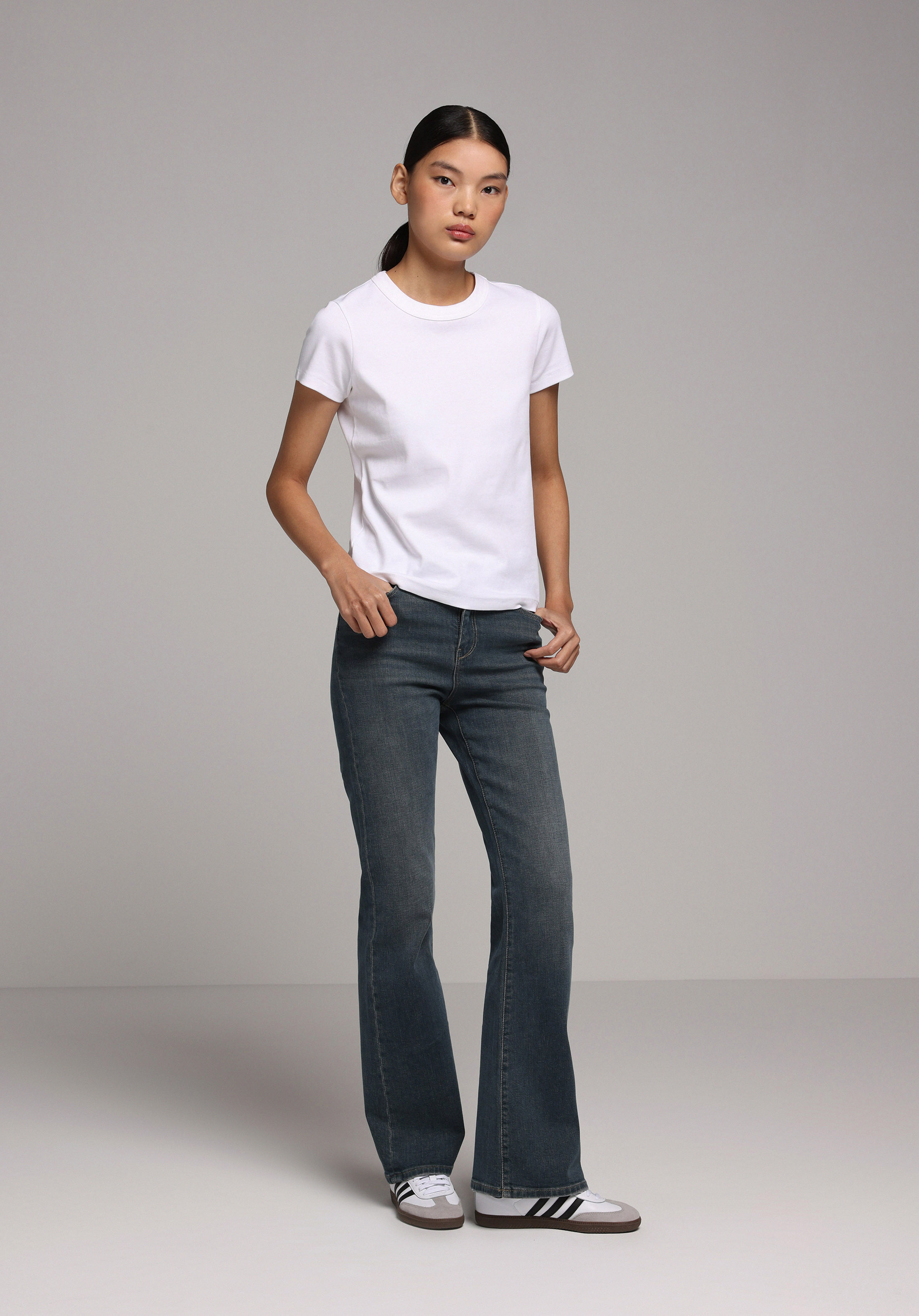 Regular Fit   Kadın Yeşil Jean Pantolon