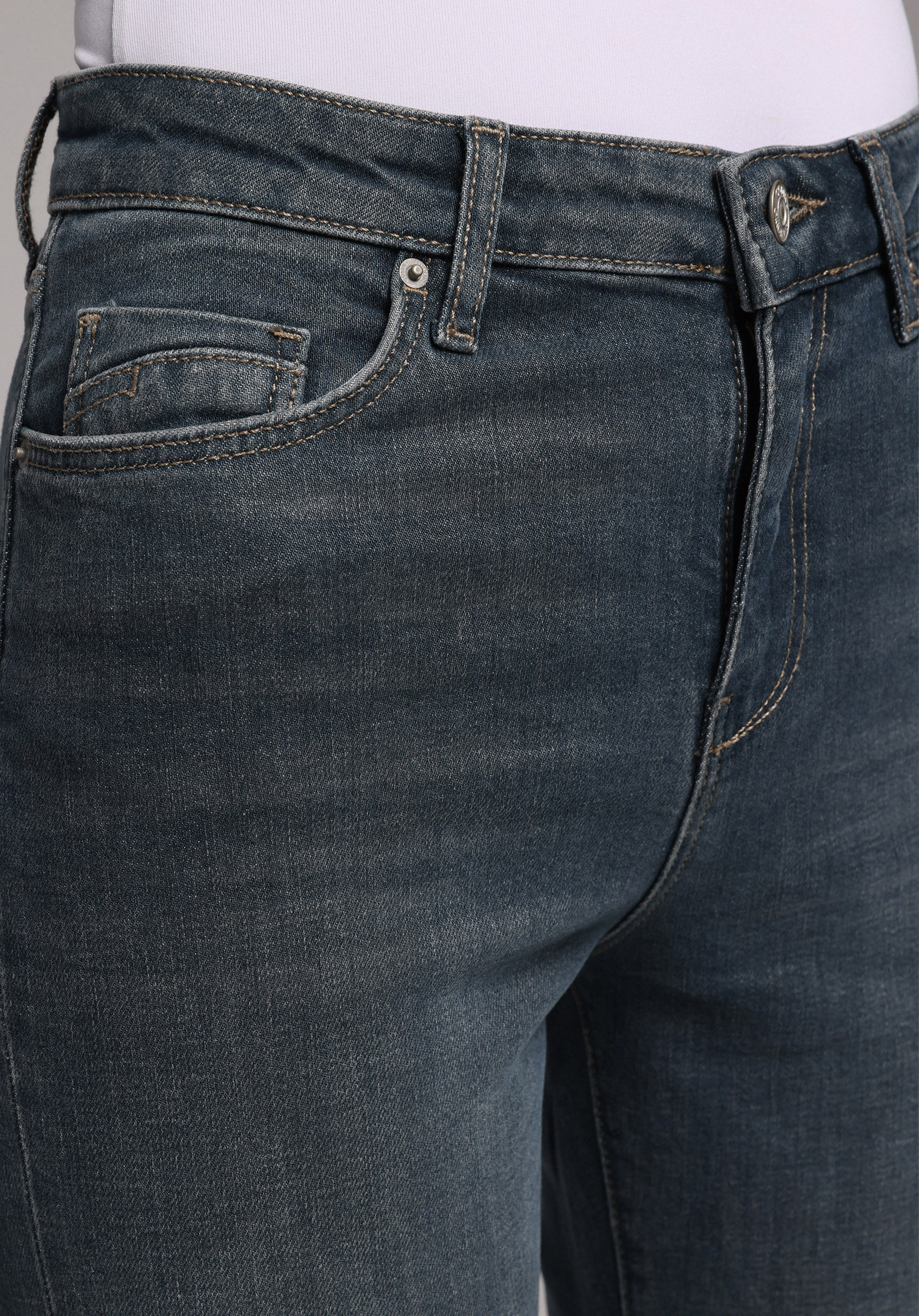 Regular Fit   Kadın Yeşil Jean Pantolon