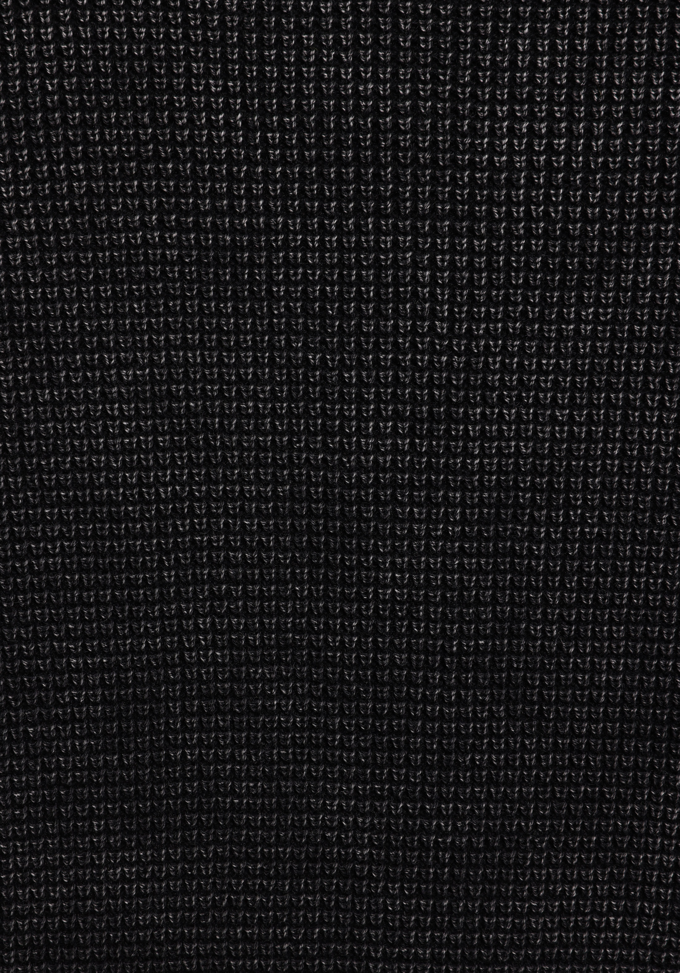 Regular Fit Yuvarlak Yaka Jakarlı Erkek Antrasit Kazak