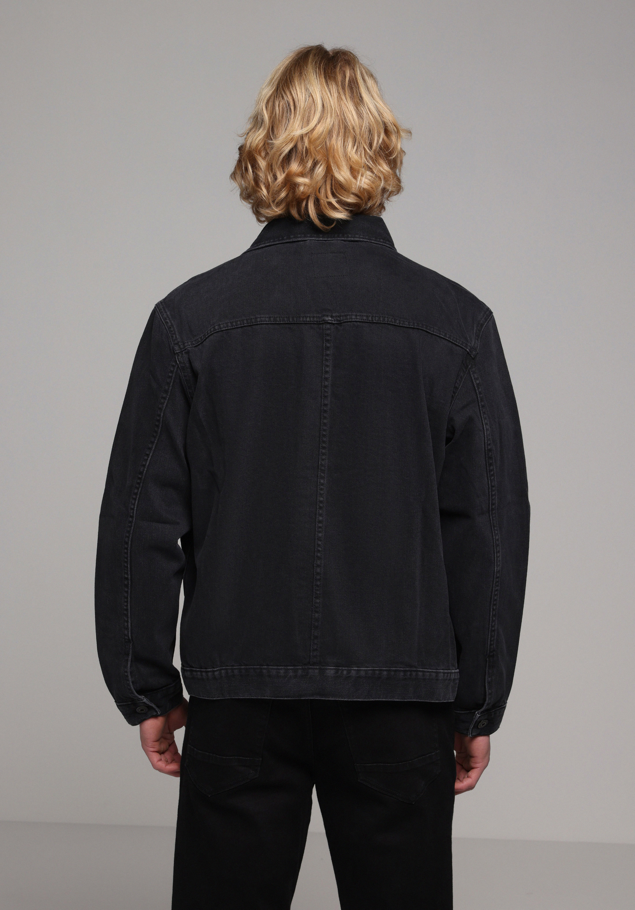 Regular Fit Düğmeli Astarsız  Erkek Siyah Ceket