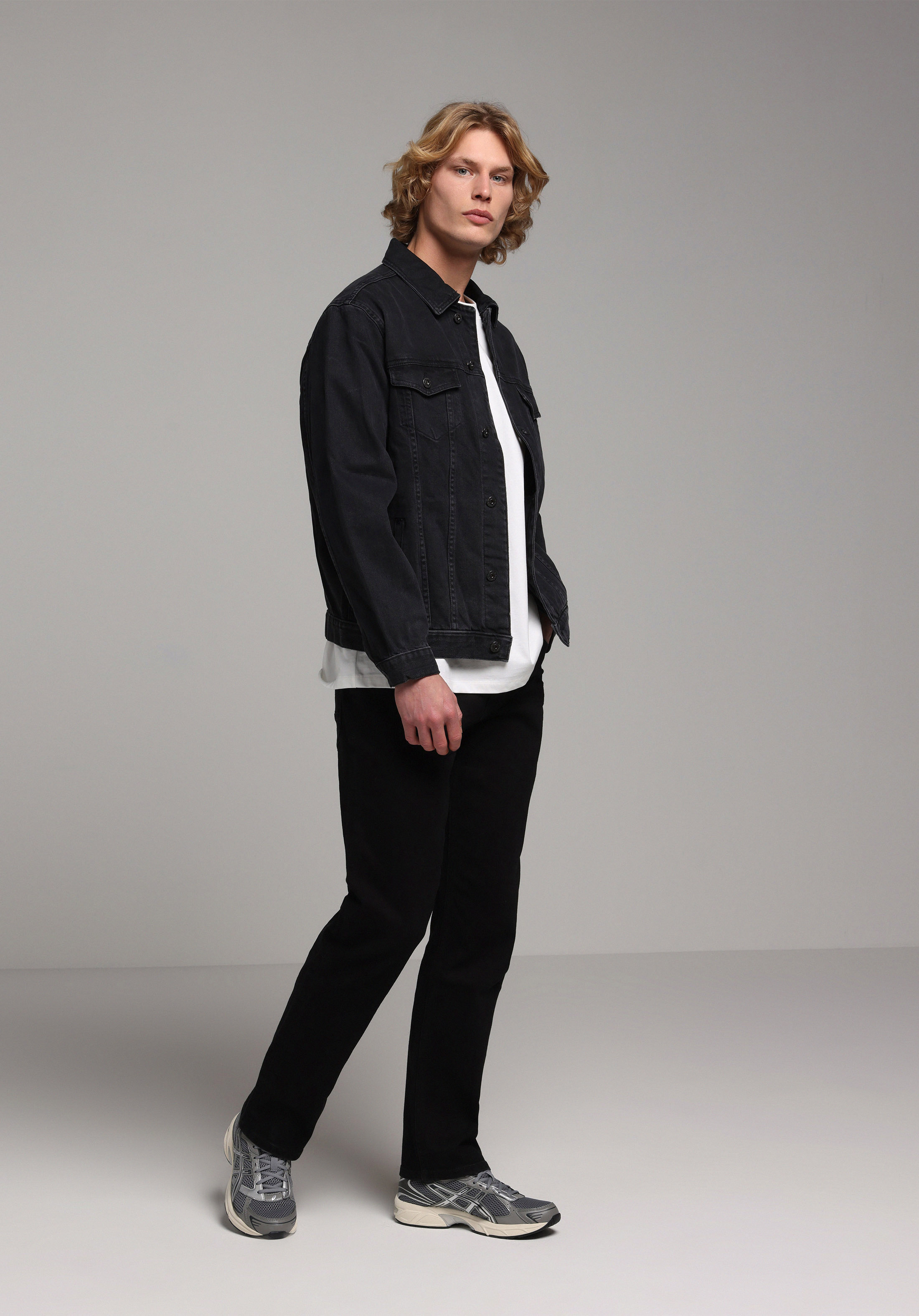 Regular Fit Düğmeli Astarsız  Erkek Siyah Ceket