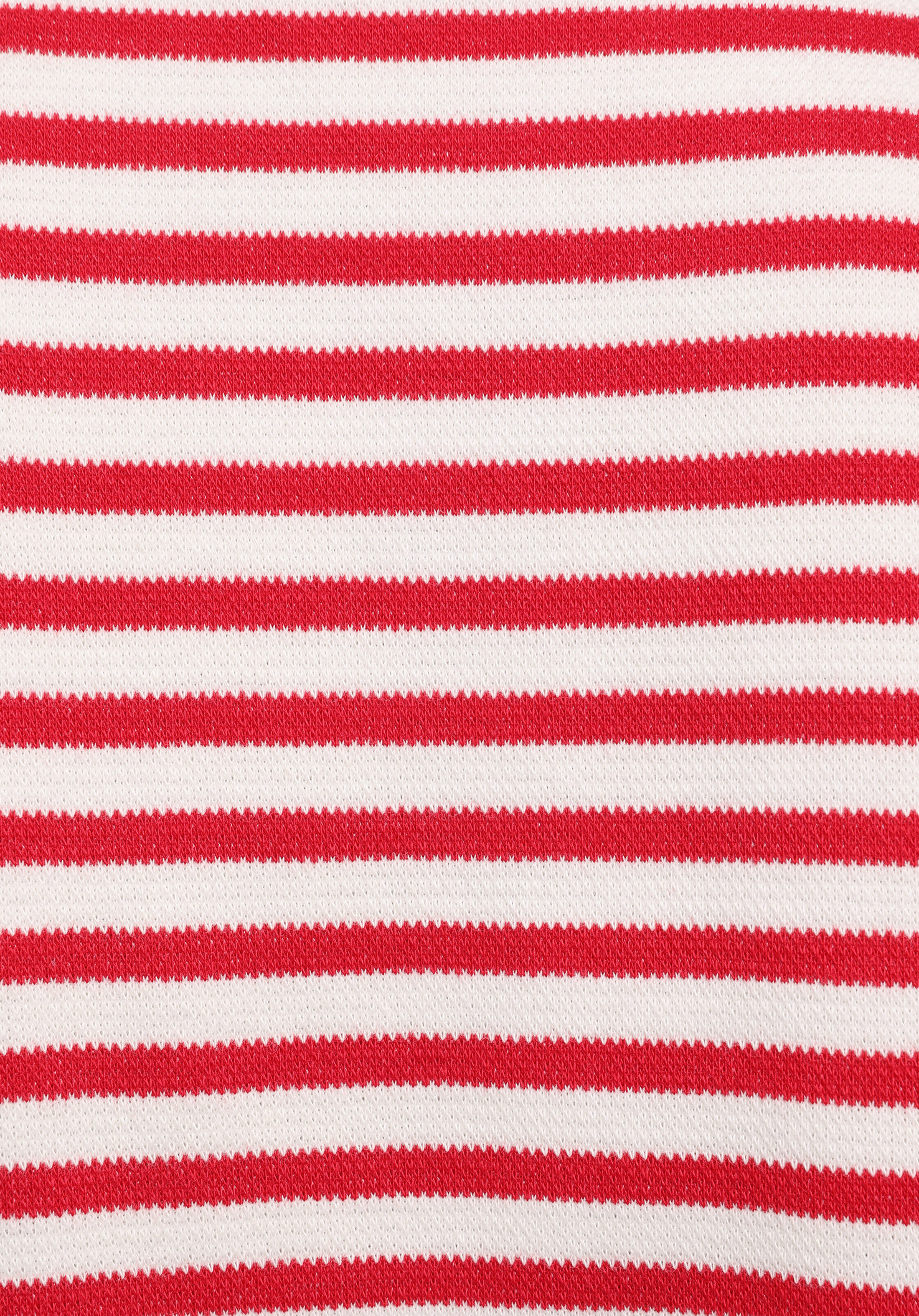 Slim Fit Polo Yaka Çizgili Kadın Kirmizi Kısa Kol Tişört