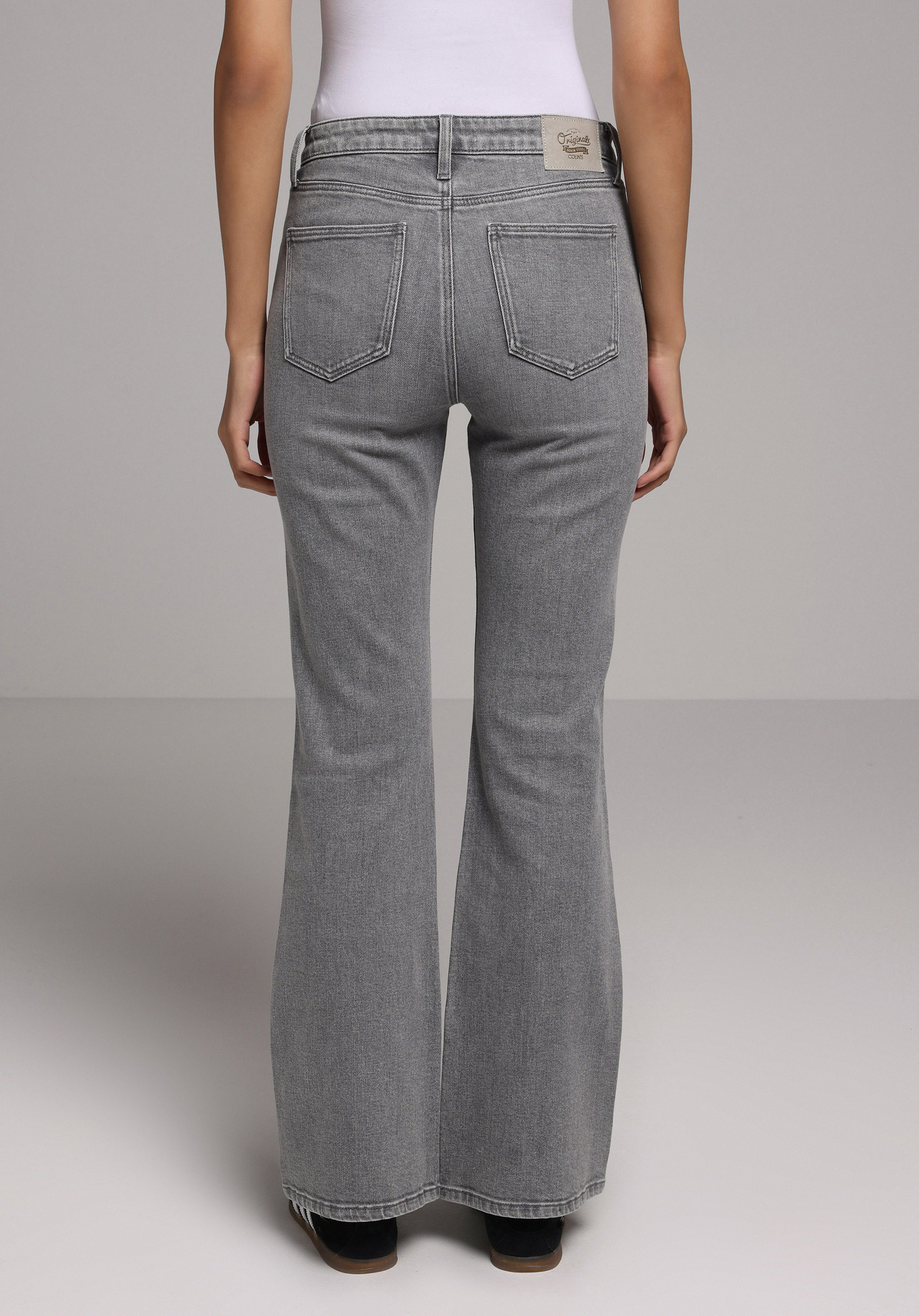 Regular Fit   Kadın Grey Denim Jean Pantolon